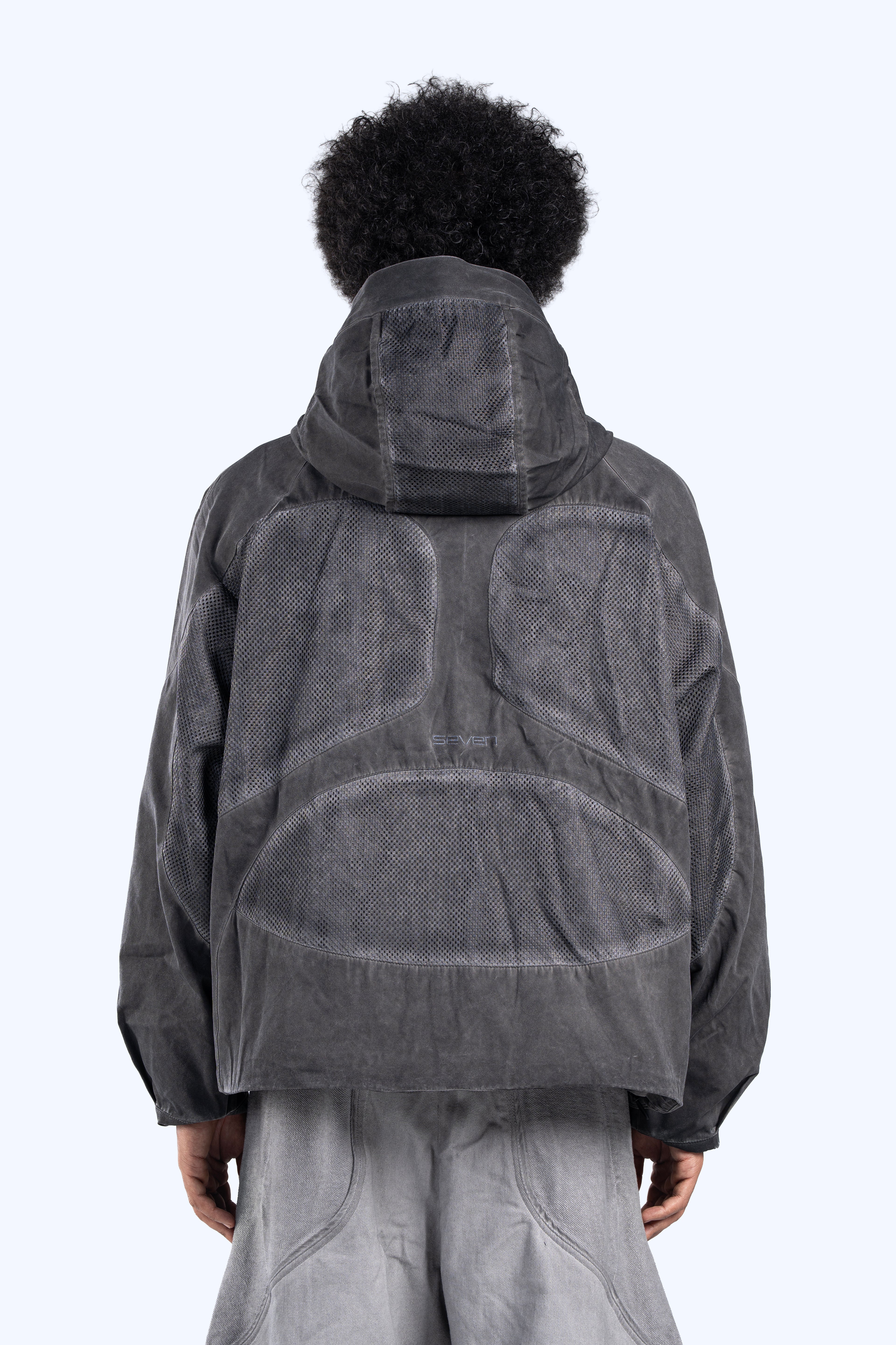 Washed Gray Technical Utility Jacket