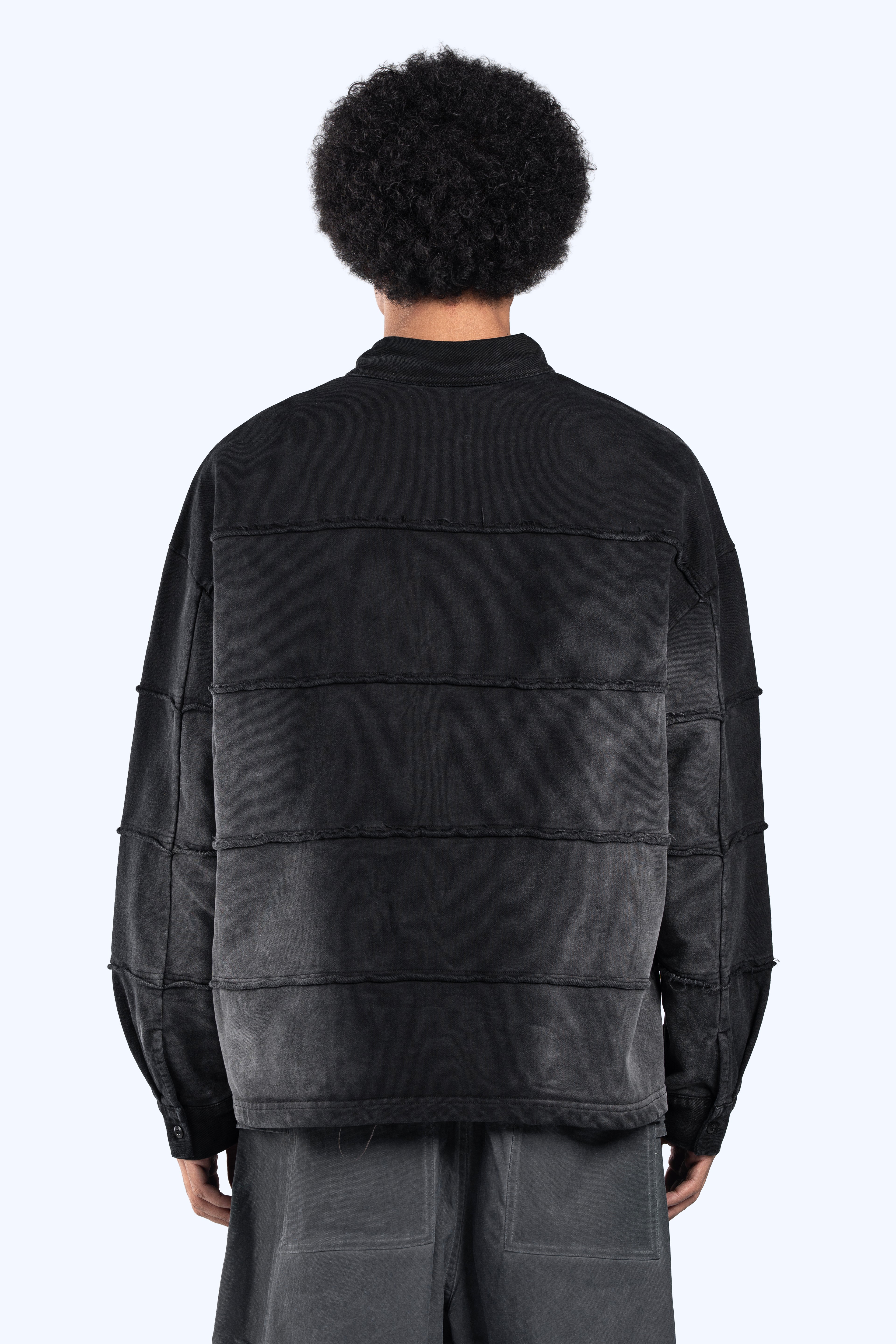 collar polo sweatshirt