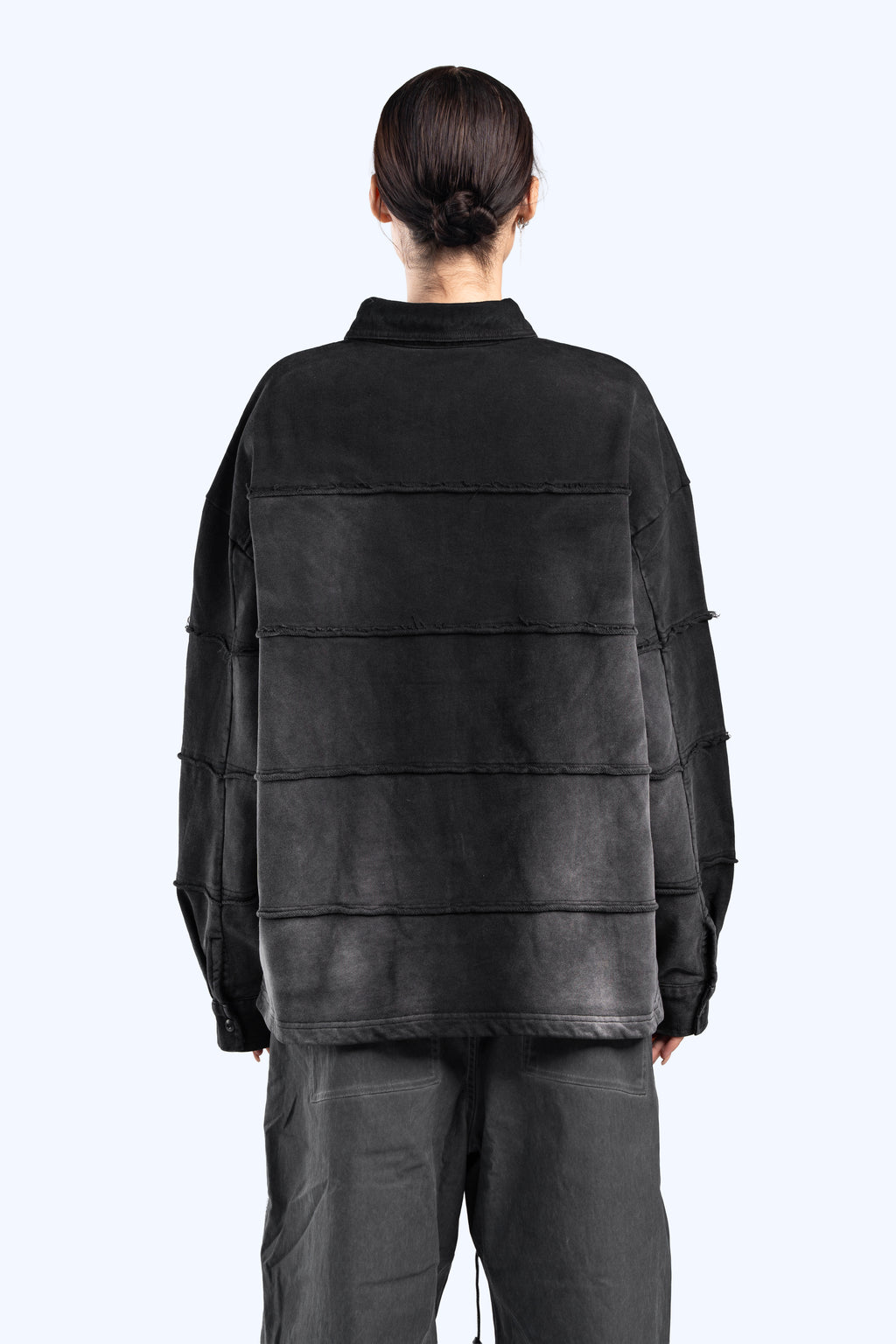 collar polo sweatshirt