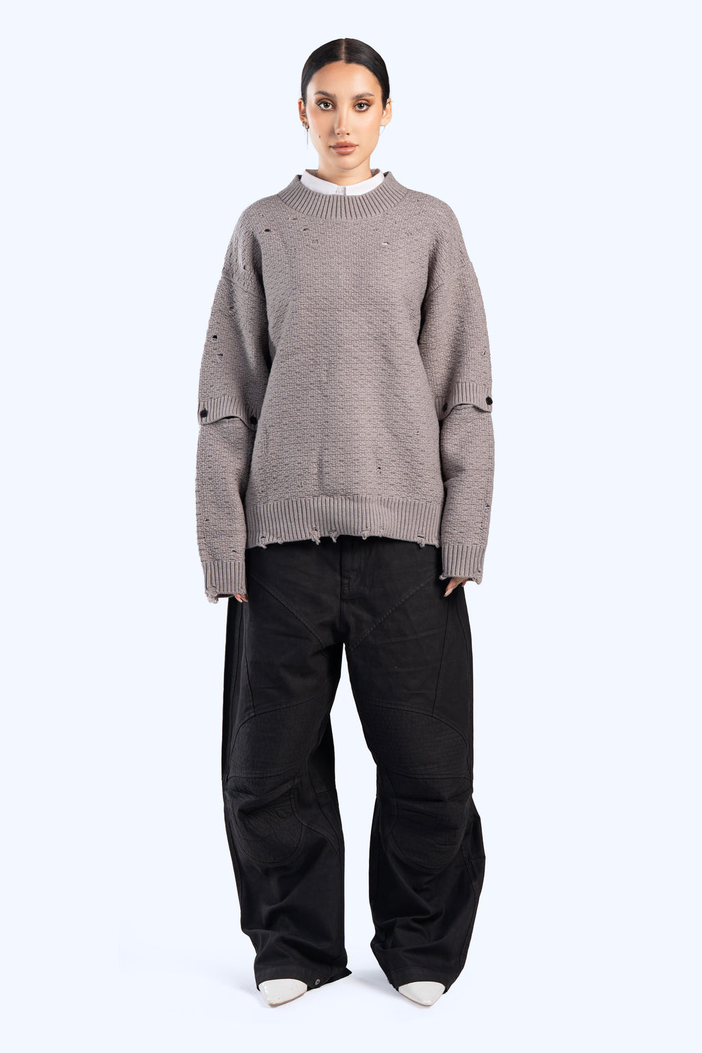 cropped fit knitwear