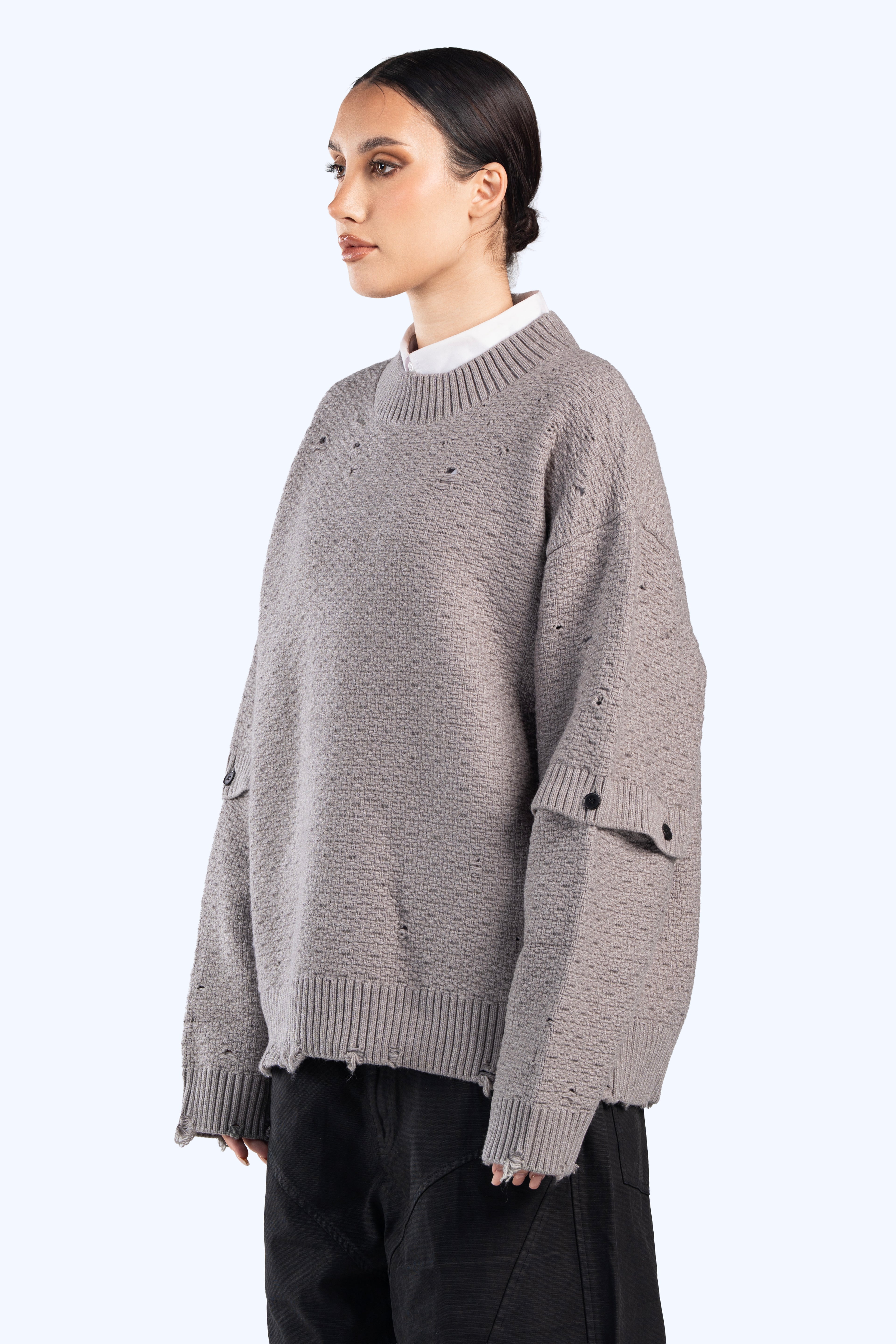 cropped fit knitwear