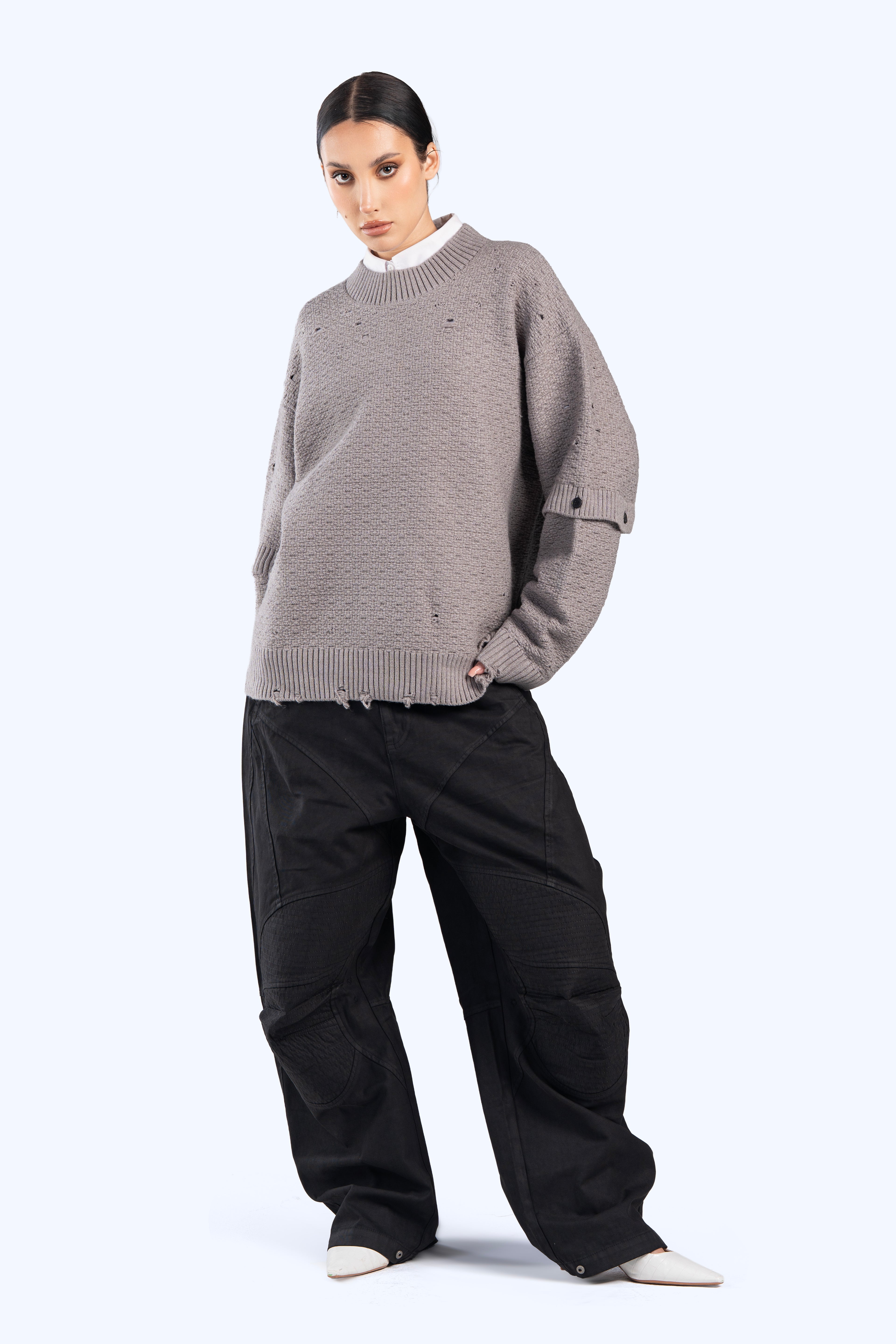cropped fit knitwear