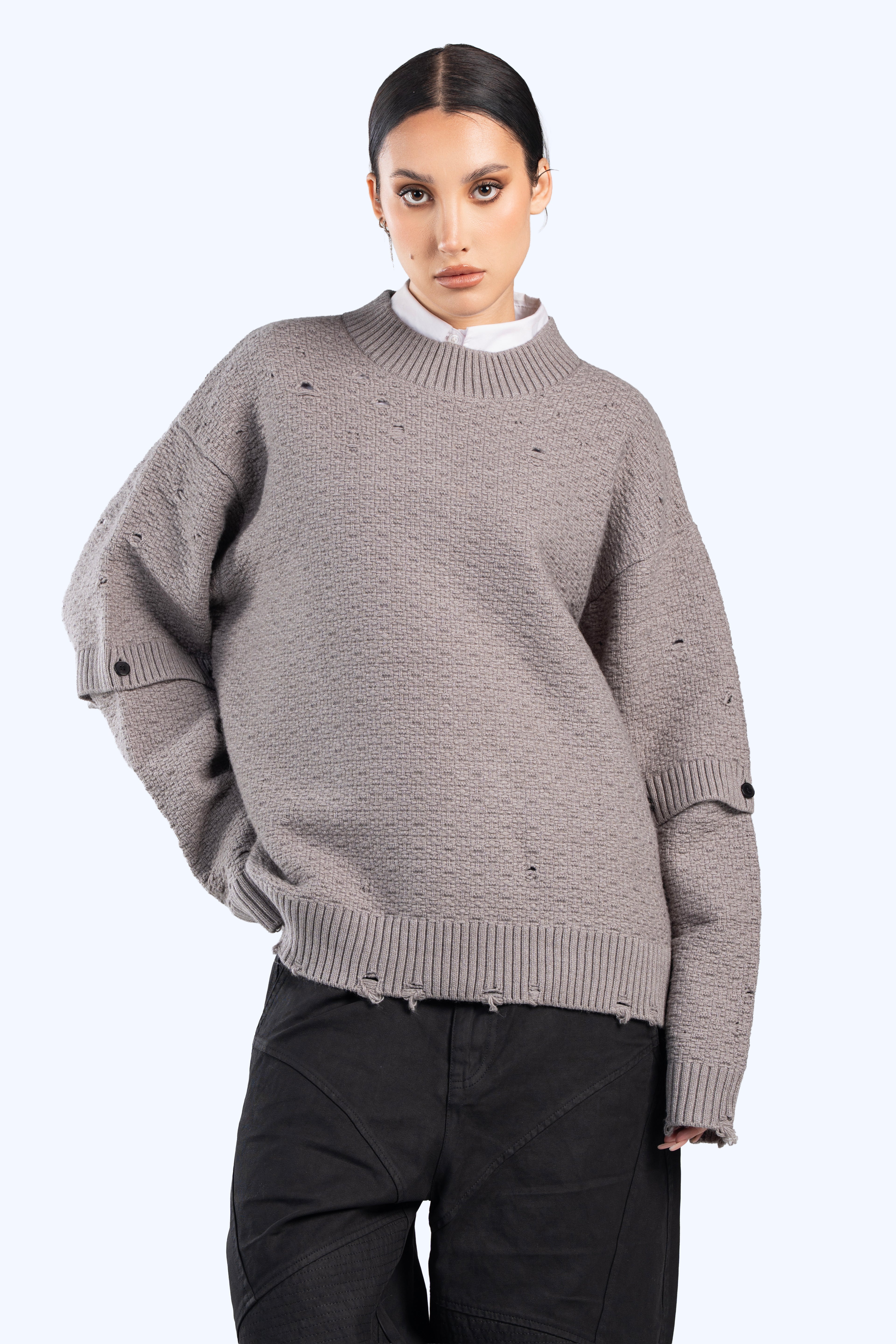 cropped fit knitwear