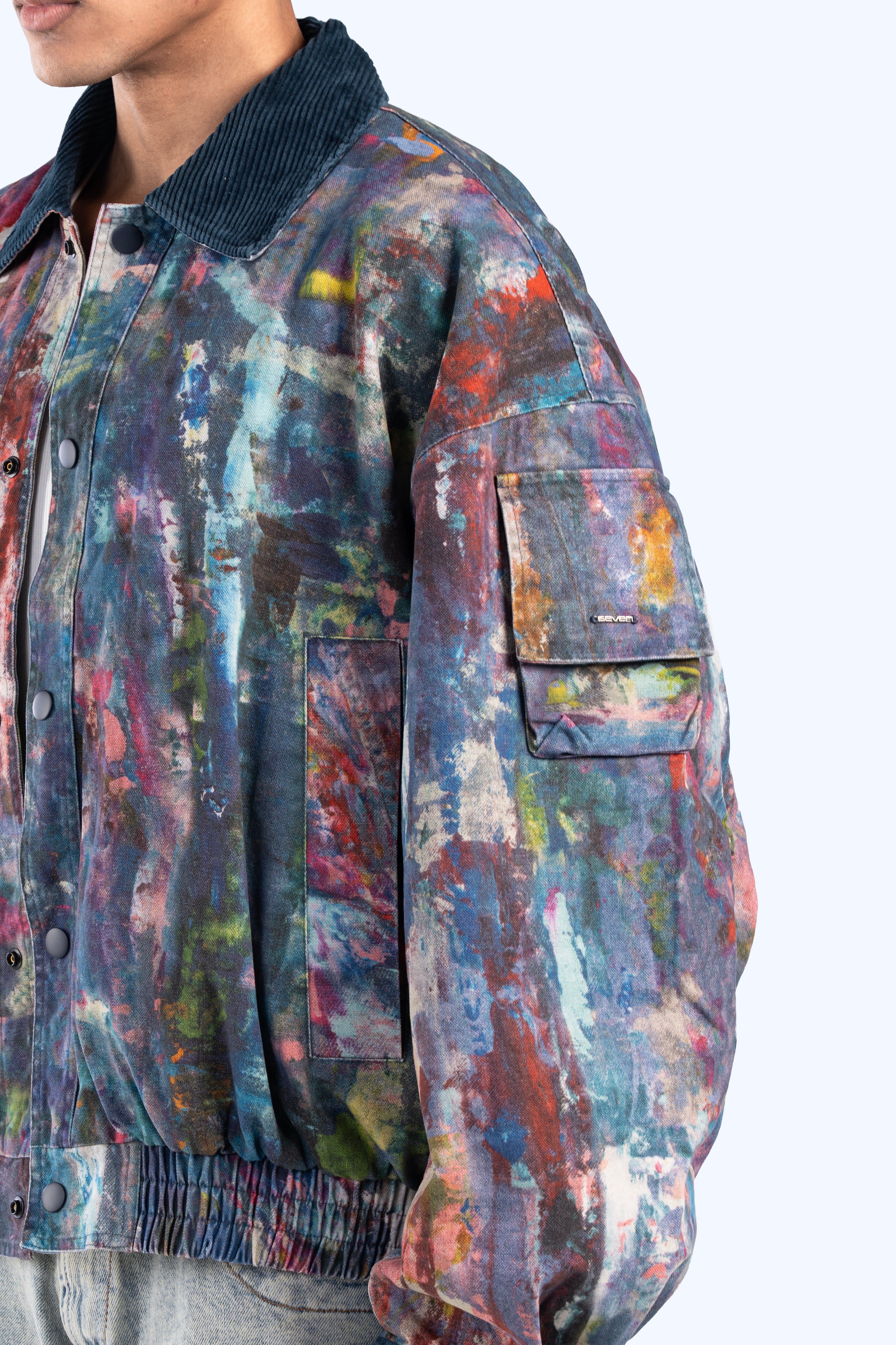 cropped fit denim jacket