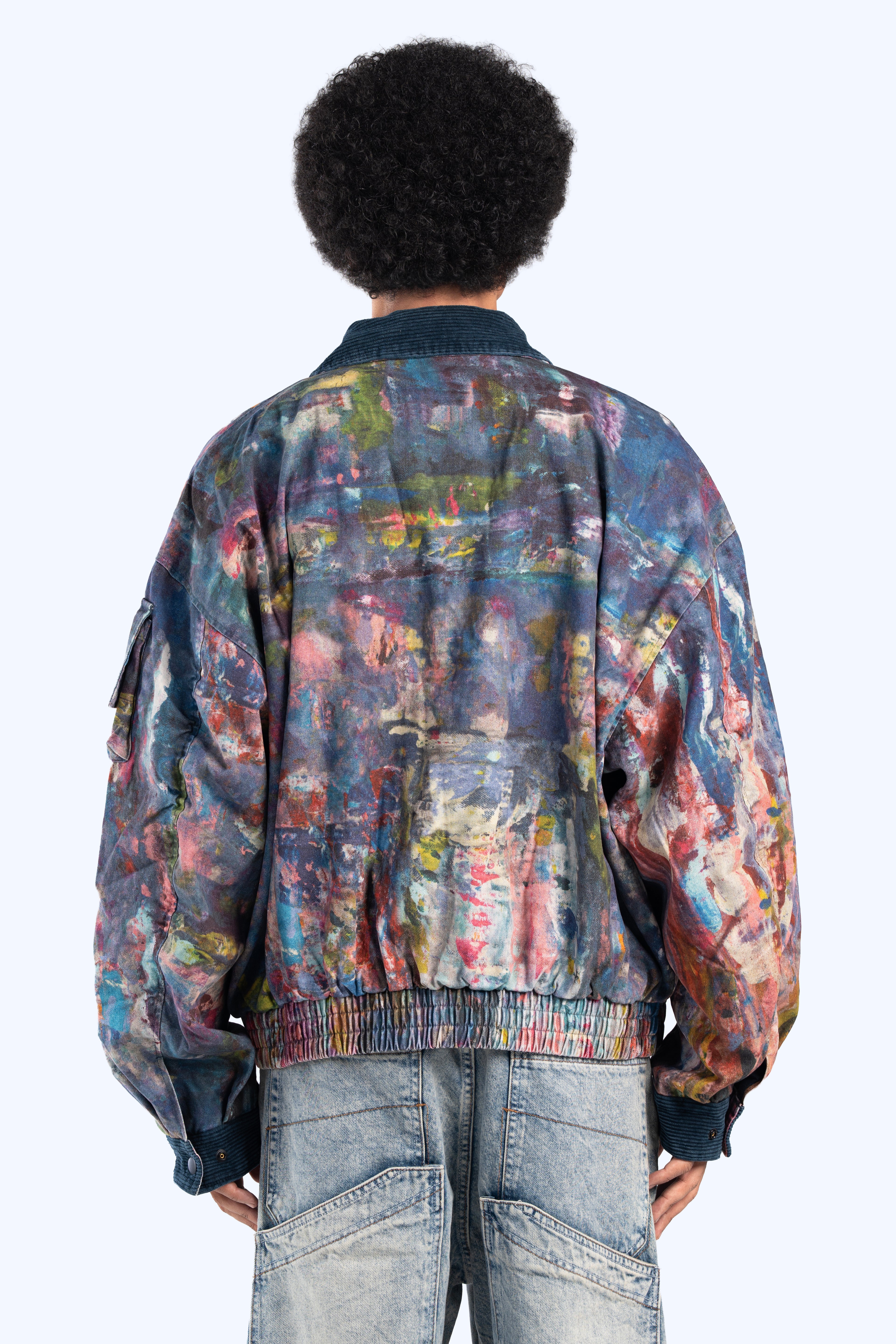 cropped fit denim jacket