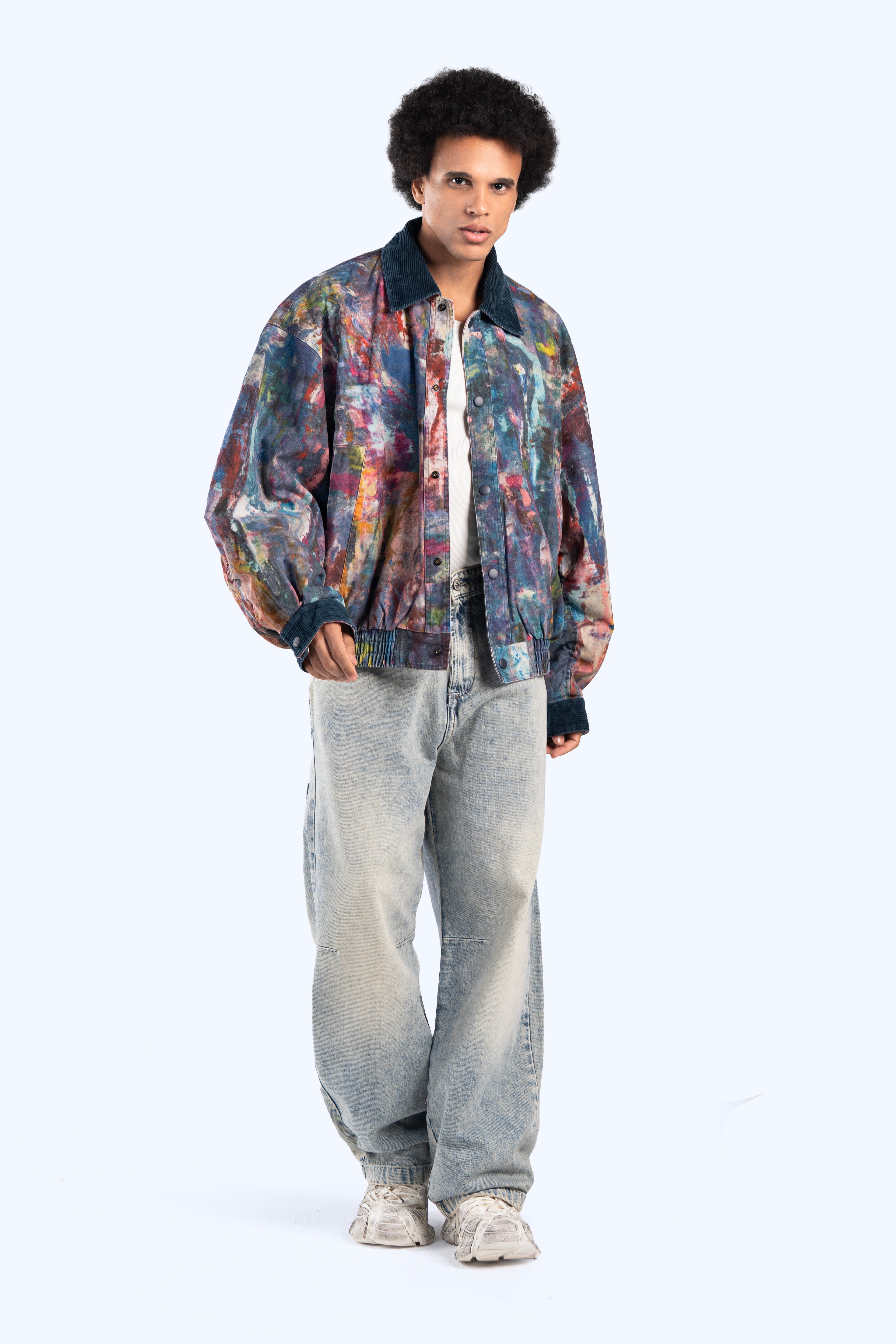 cropped fit denim jacket