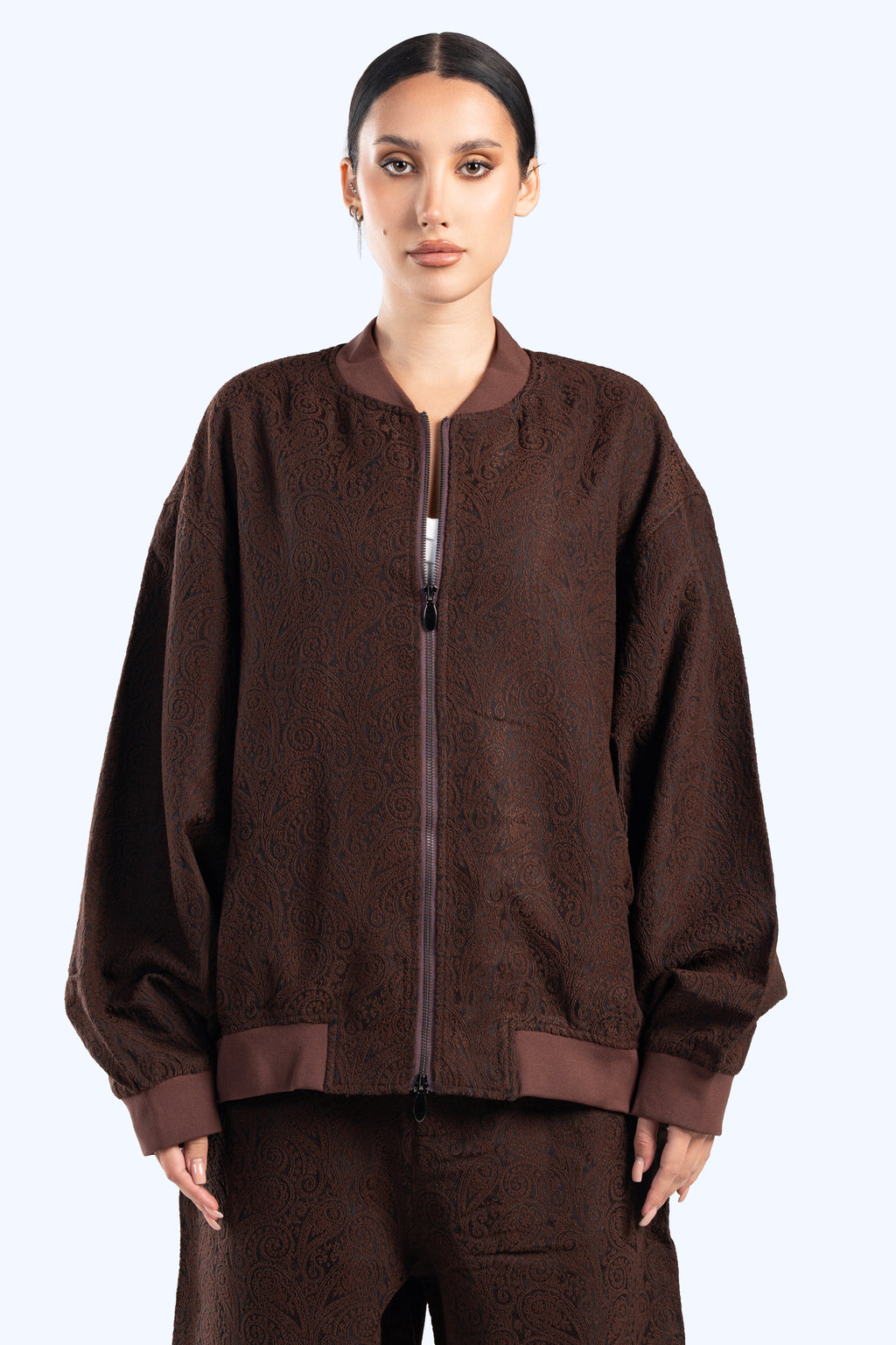 Paisley bomber jacket