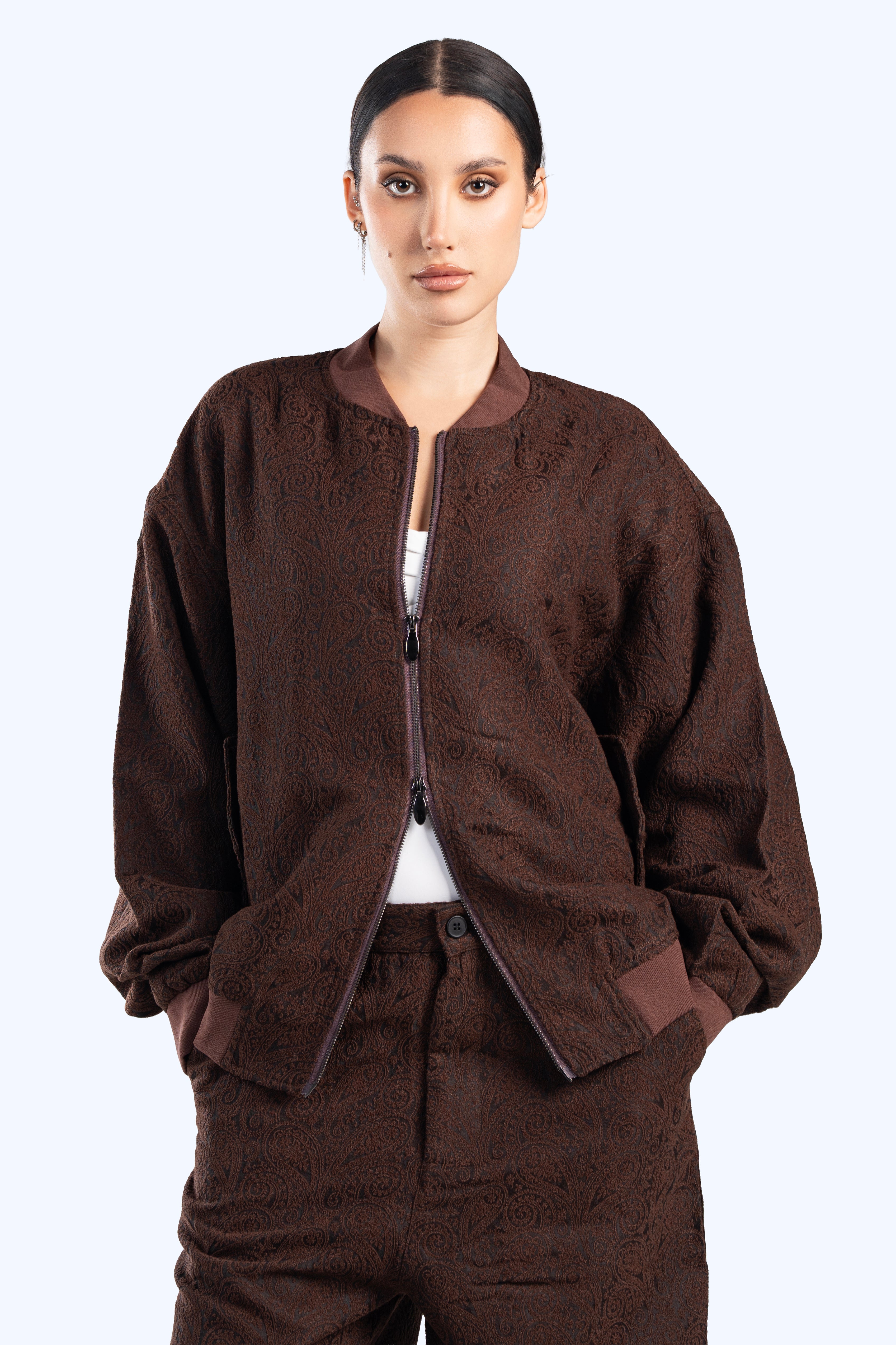 Paisley bomber jacket