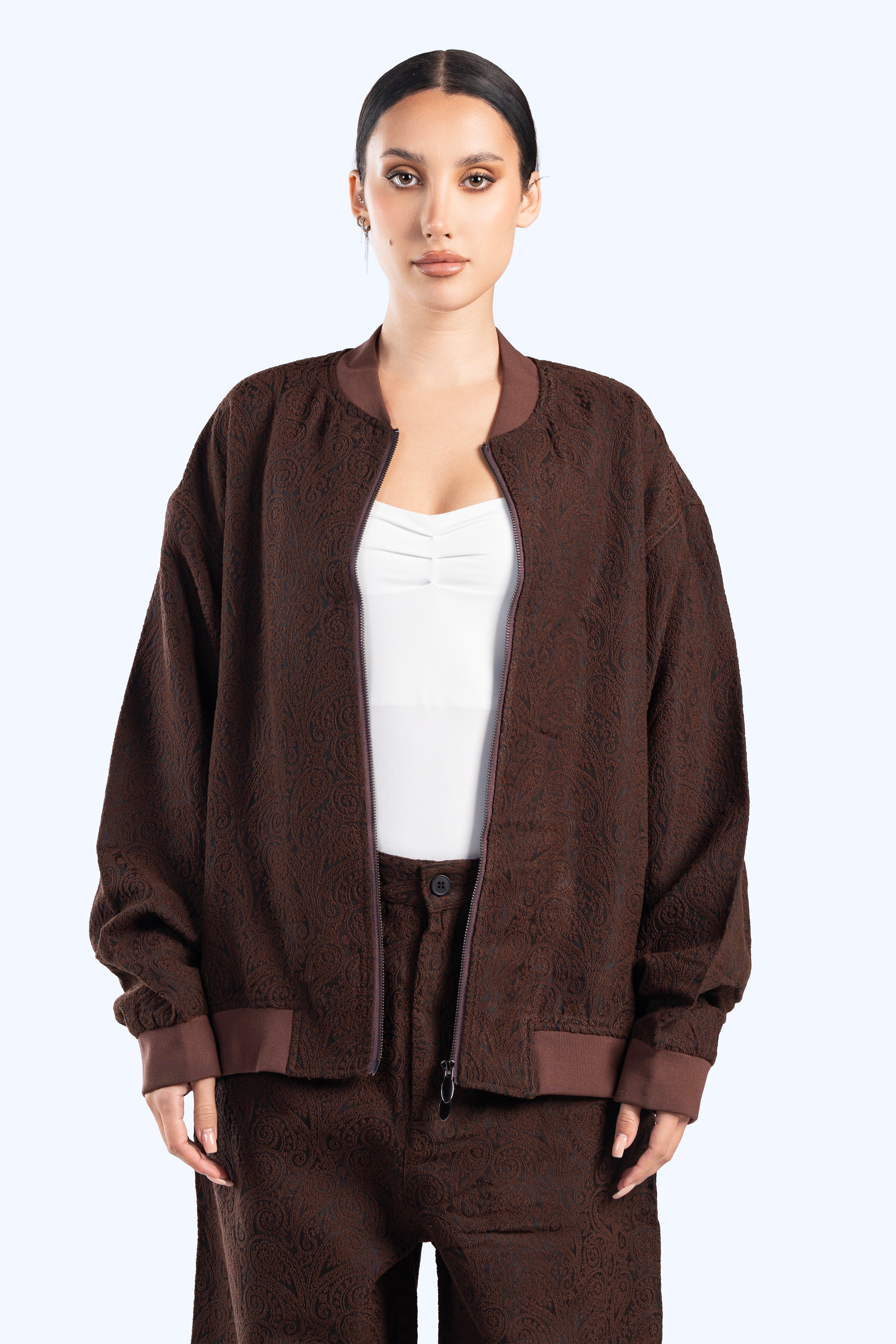 Paisley bomber jacket