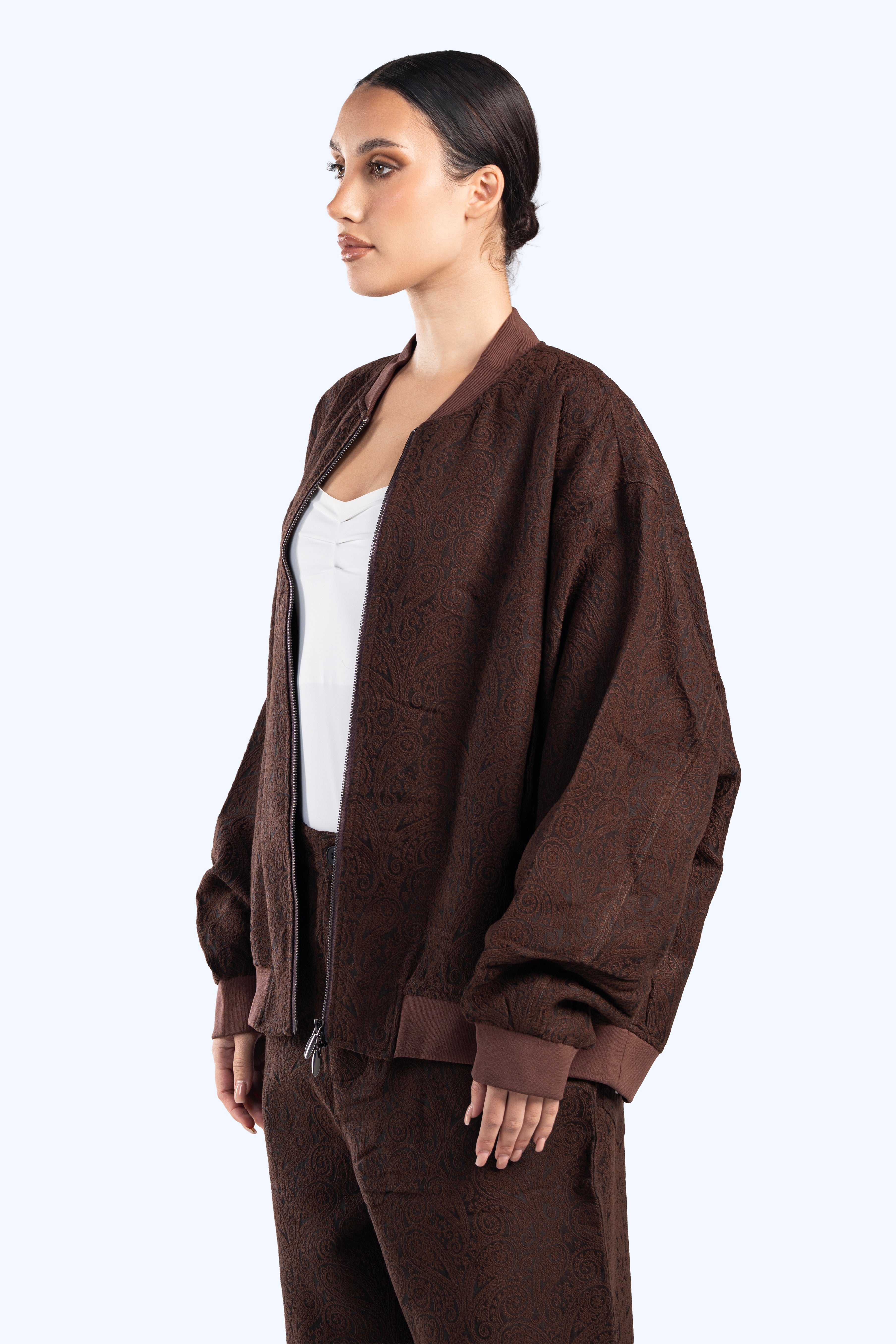 Paisley bomber jacket