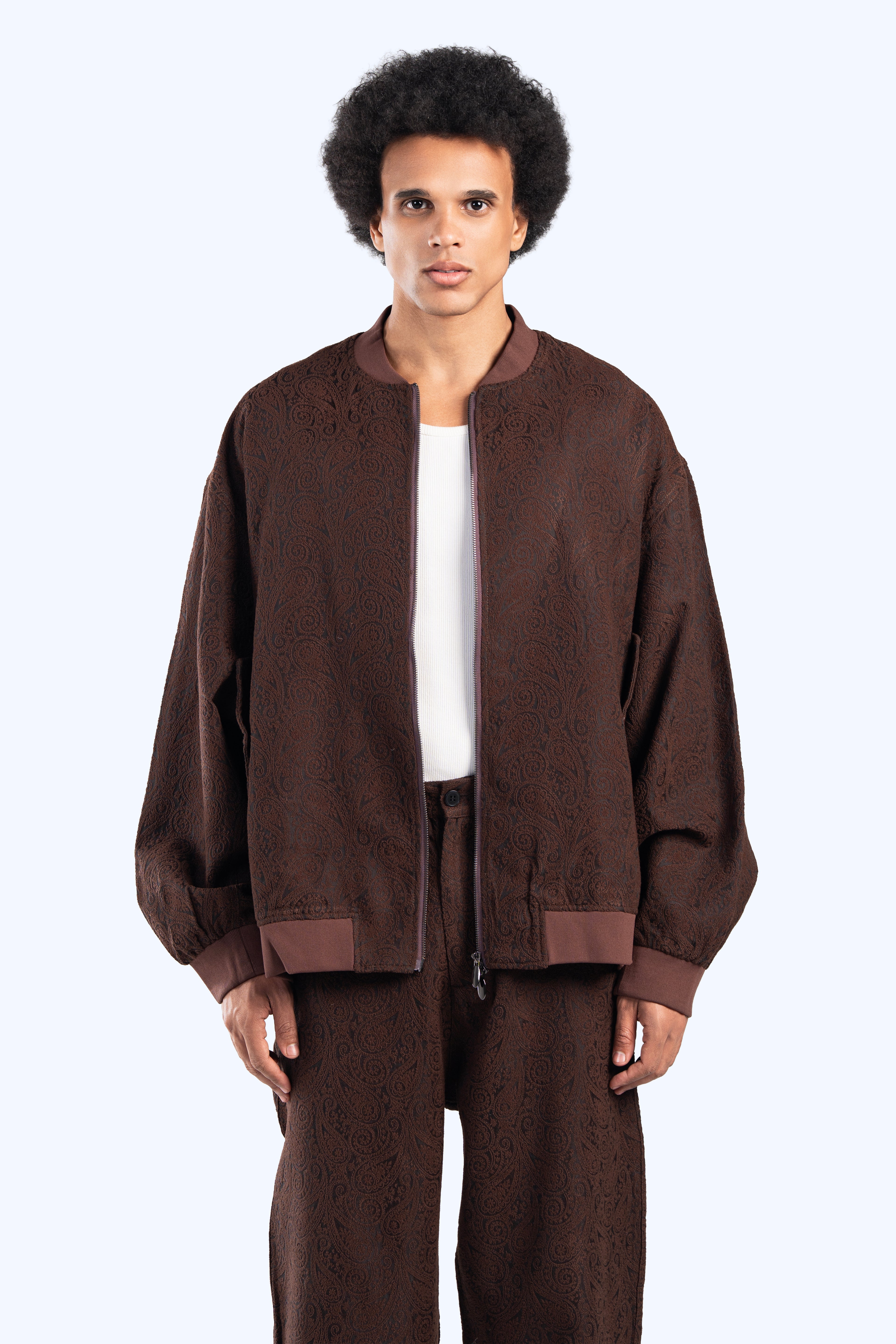 Paisley bomber jacket
