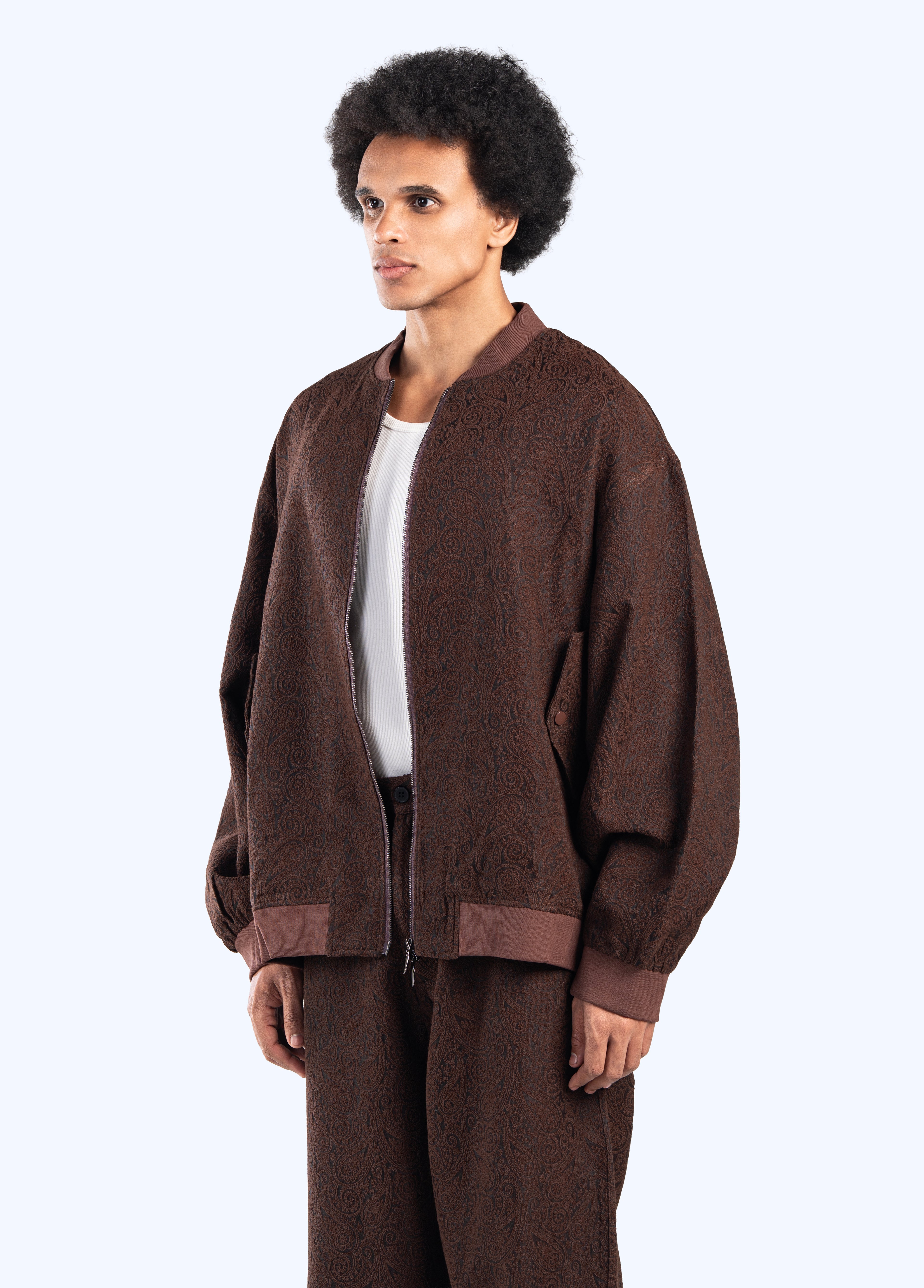 Paisley bomber jacket