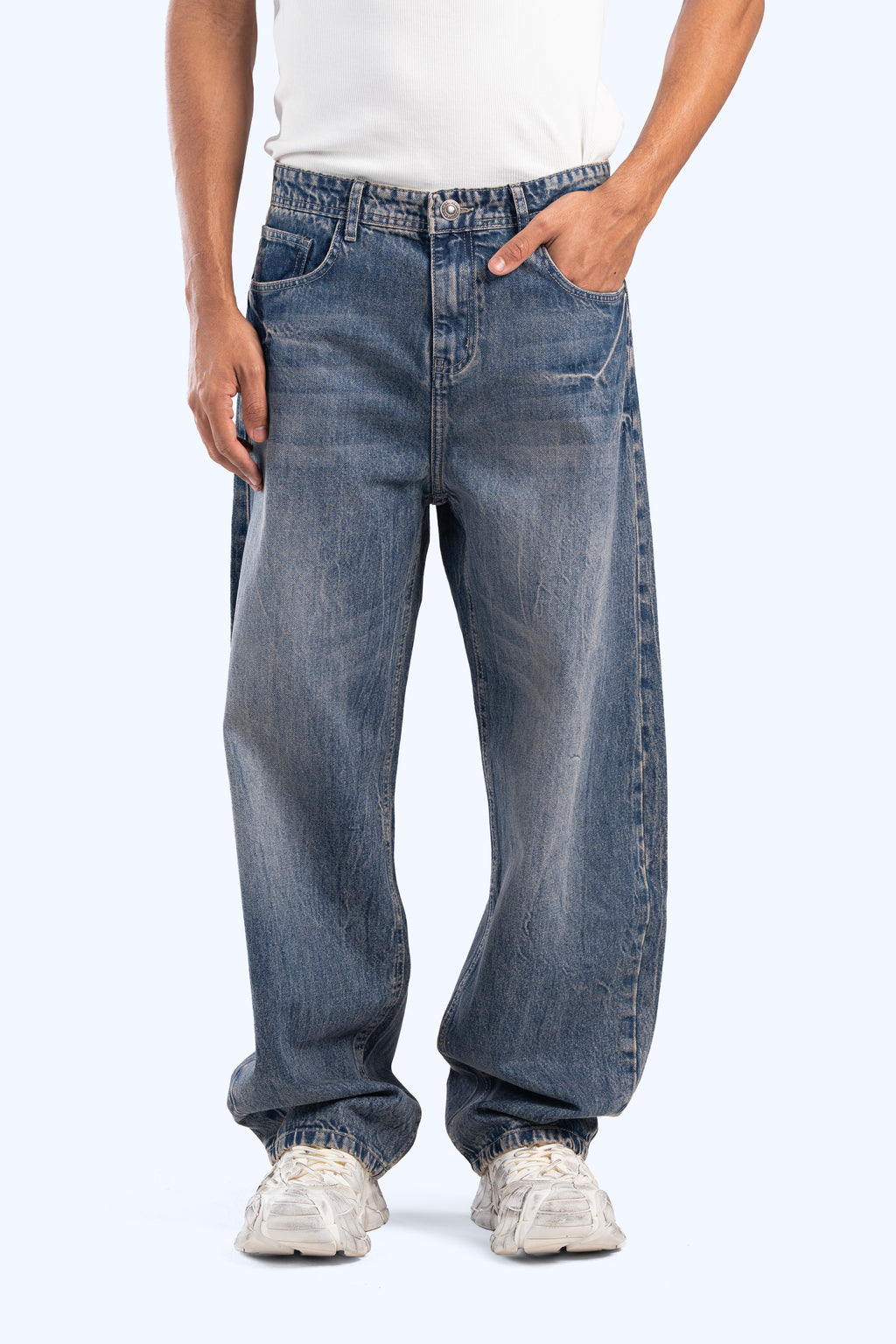 balloon fit denim