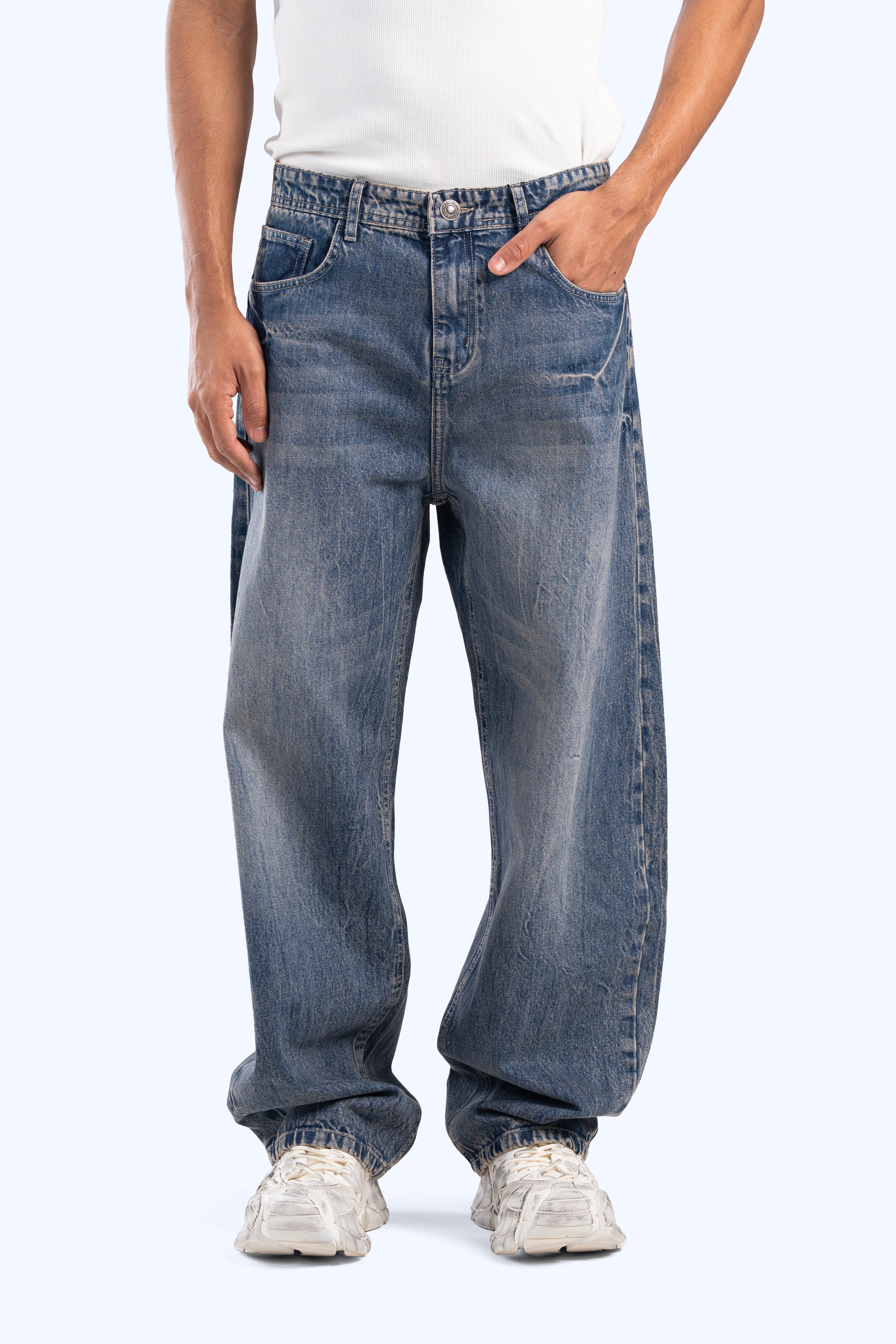 balloon fit denim