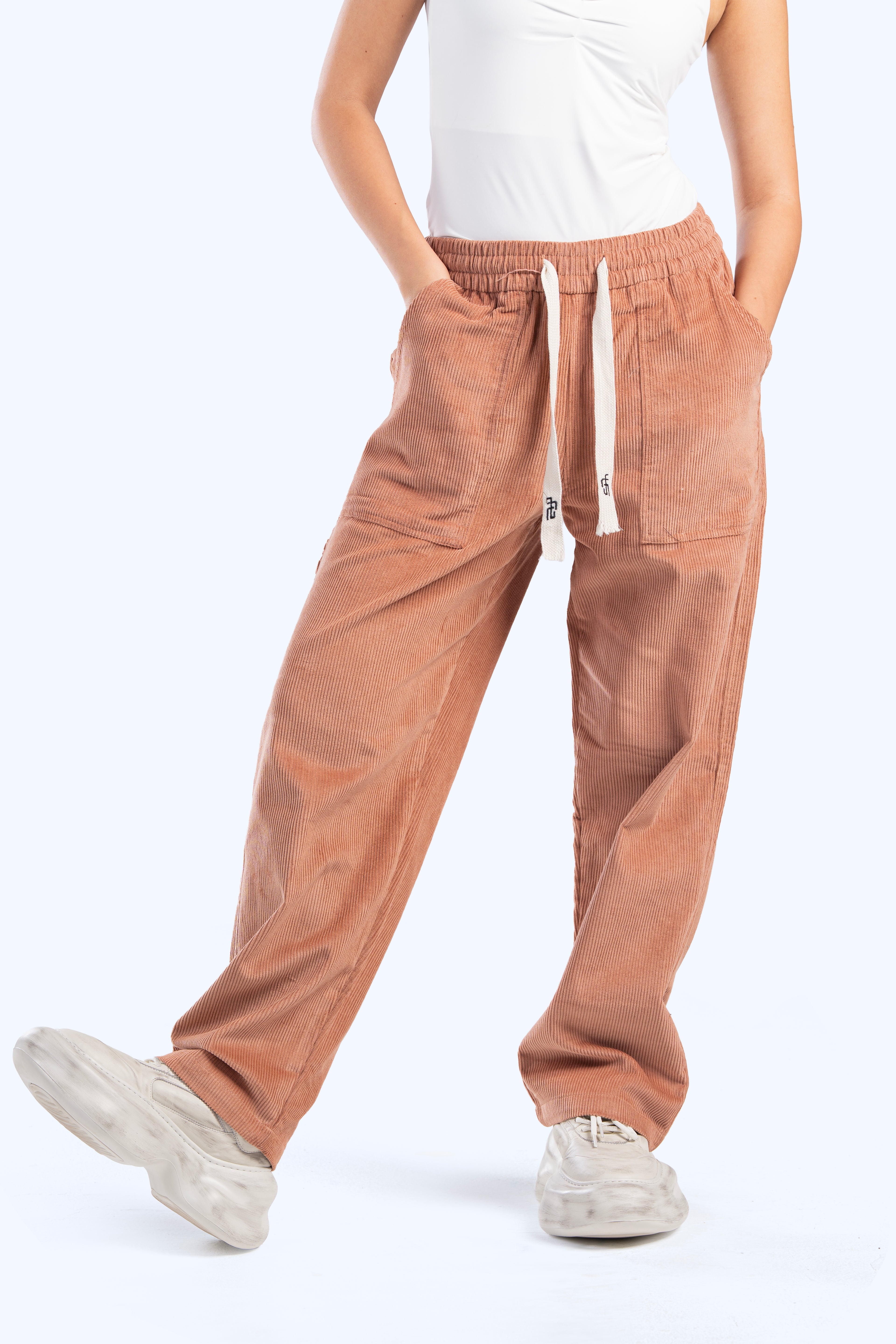 corduroy balloon pants