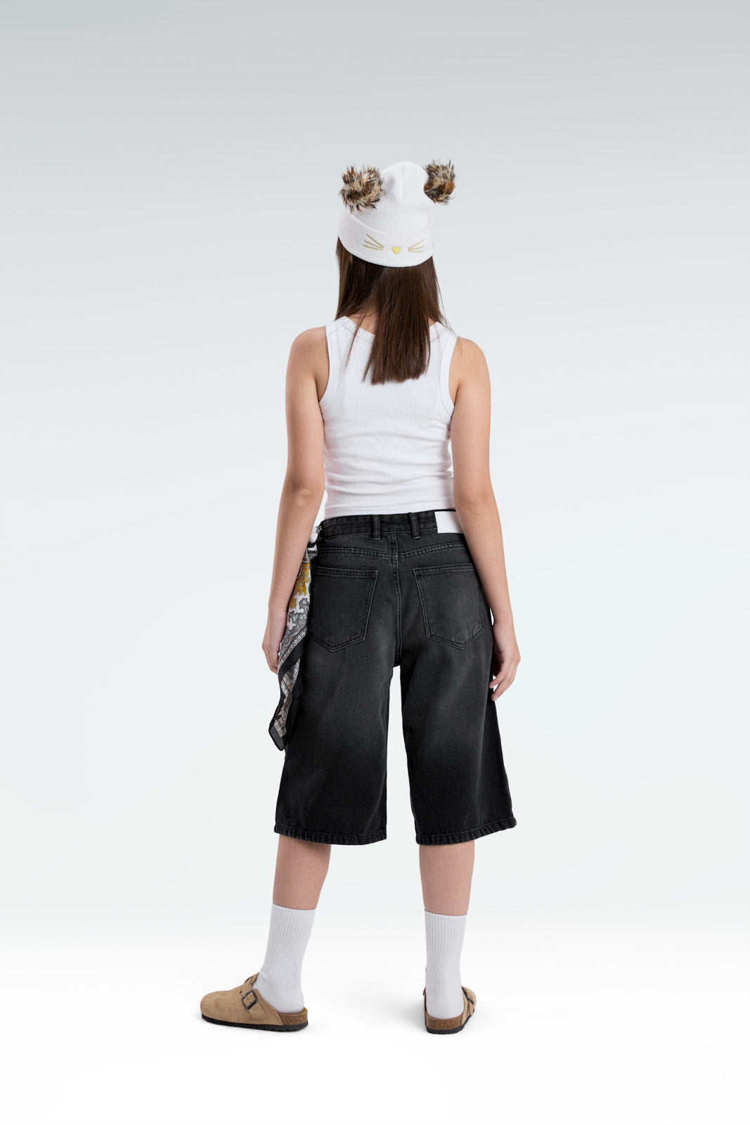 wide leg jort jeans