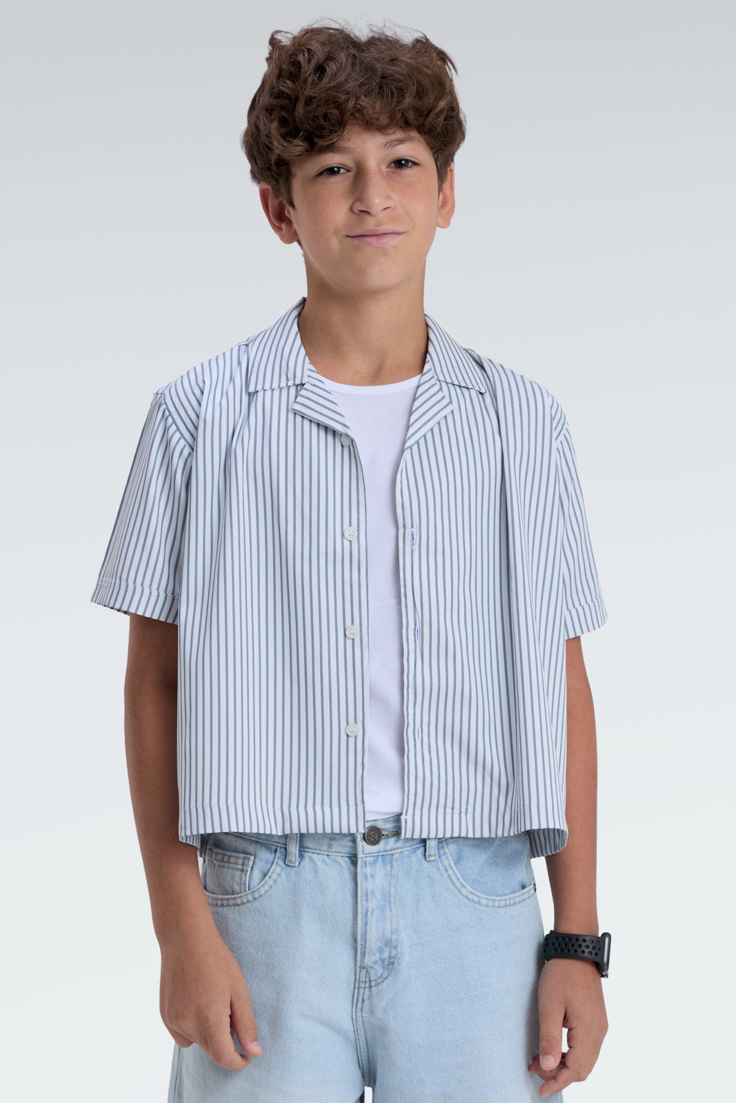 striped blend shirt
