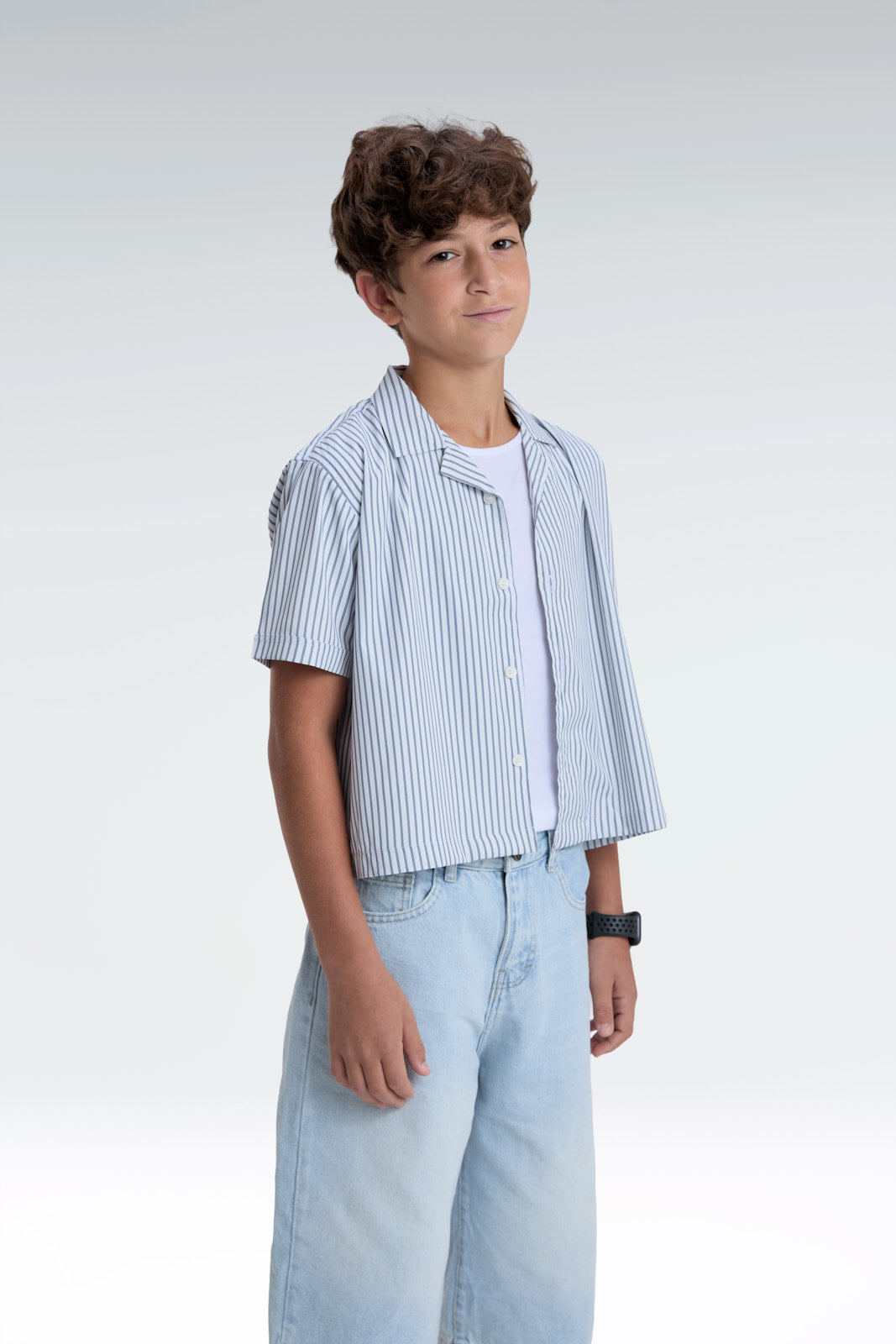 striped blend shirt