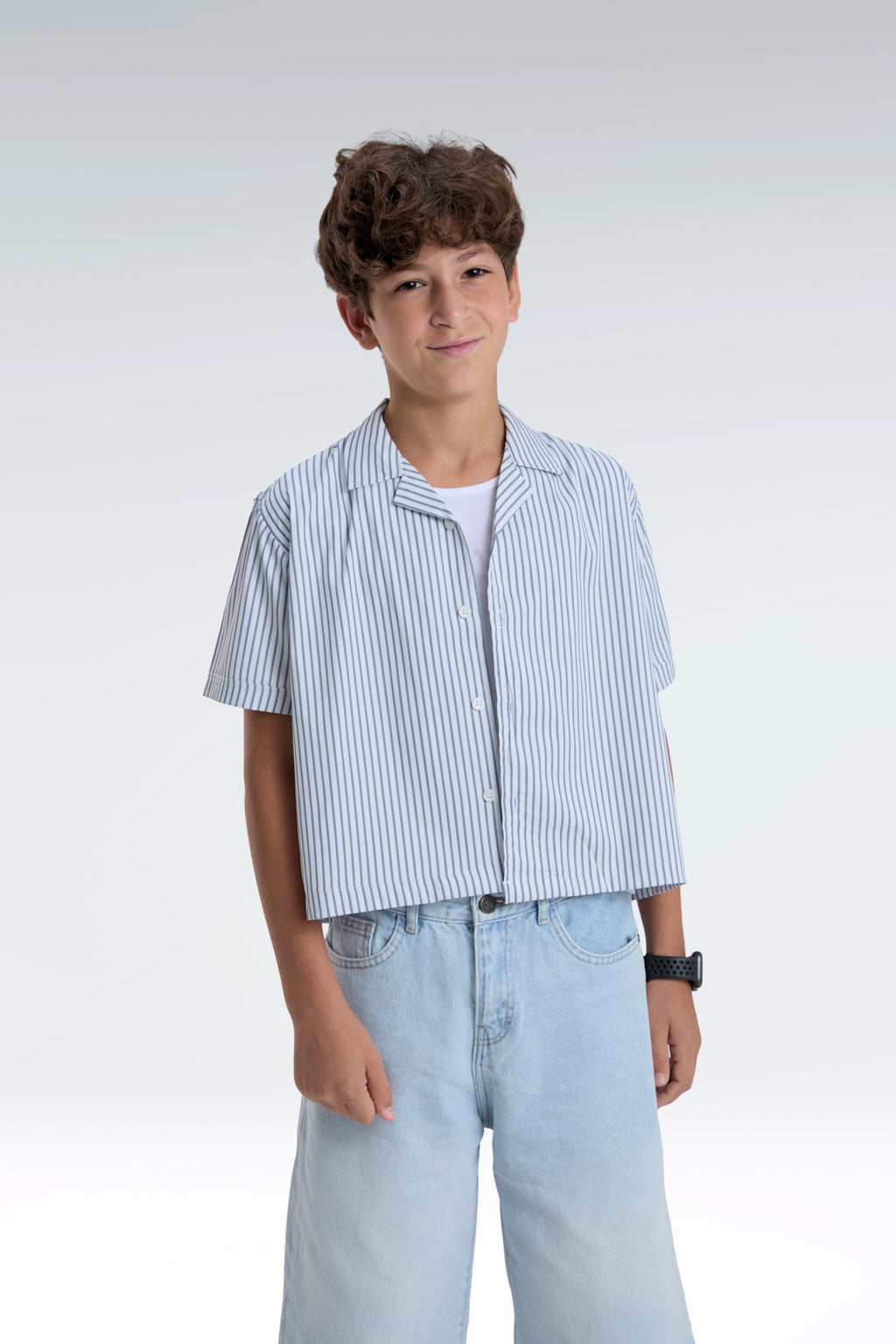 striped blend shirt
