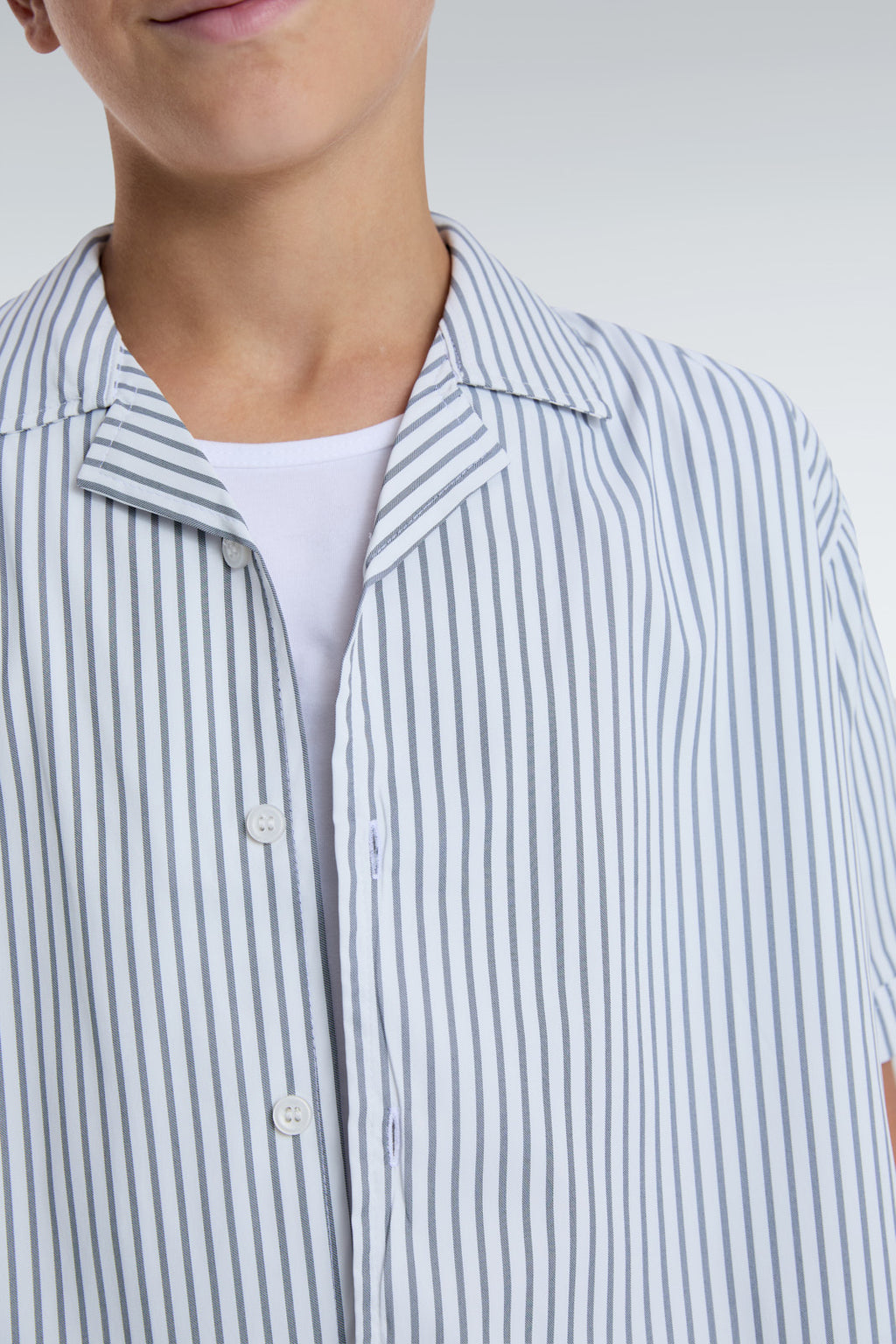 striped blend shirt