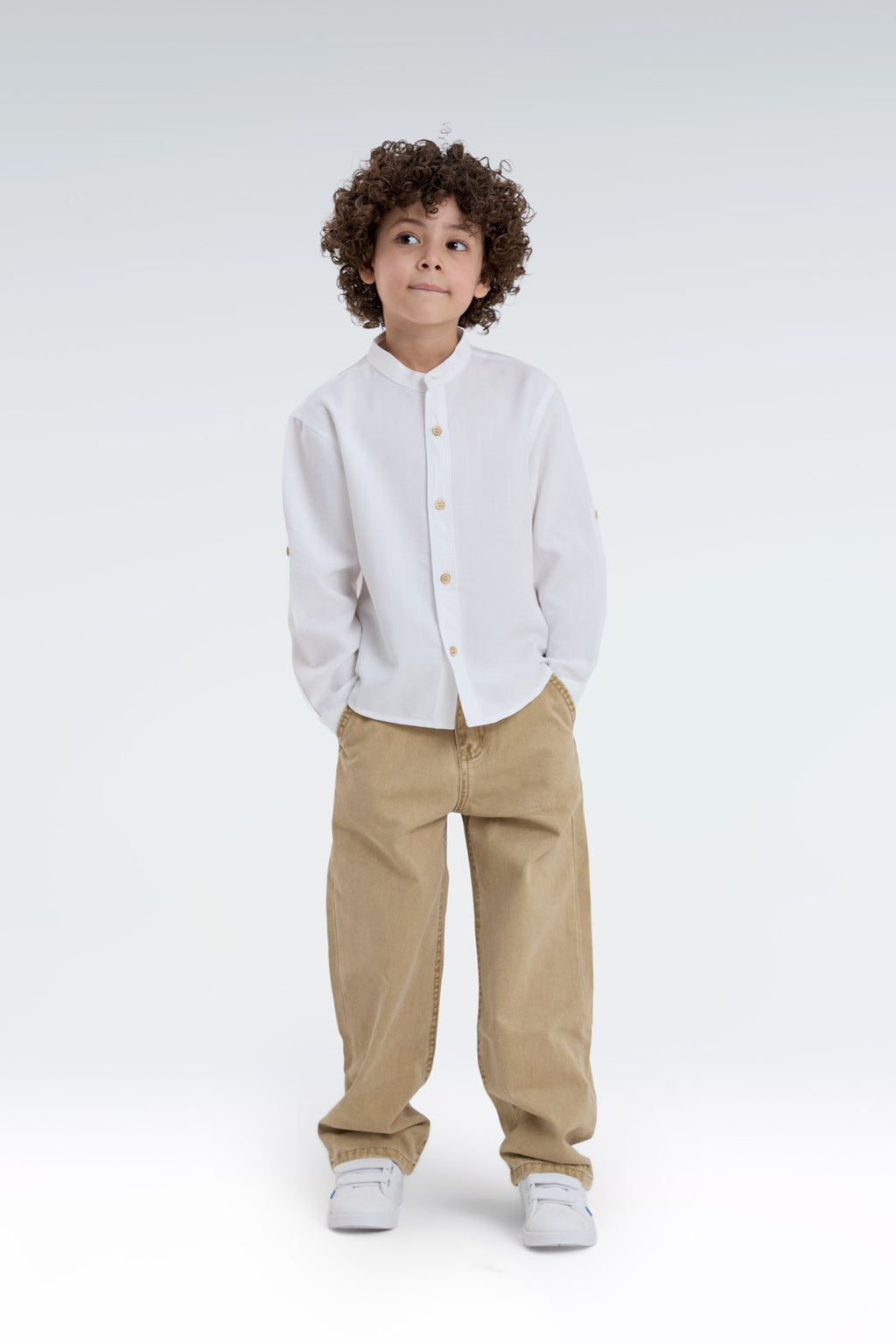regular fit linen shirt