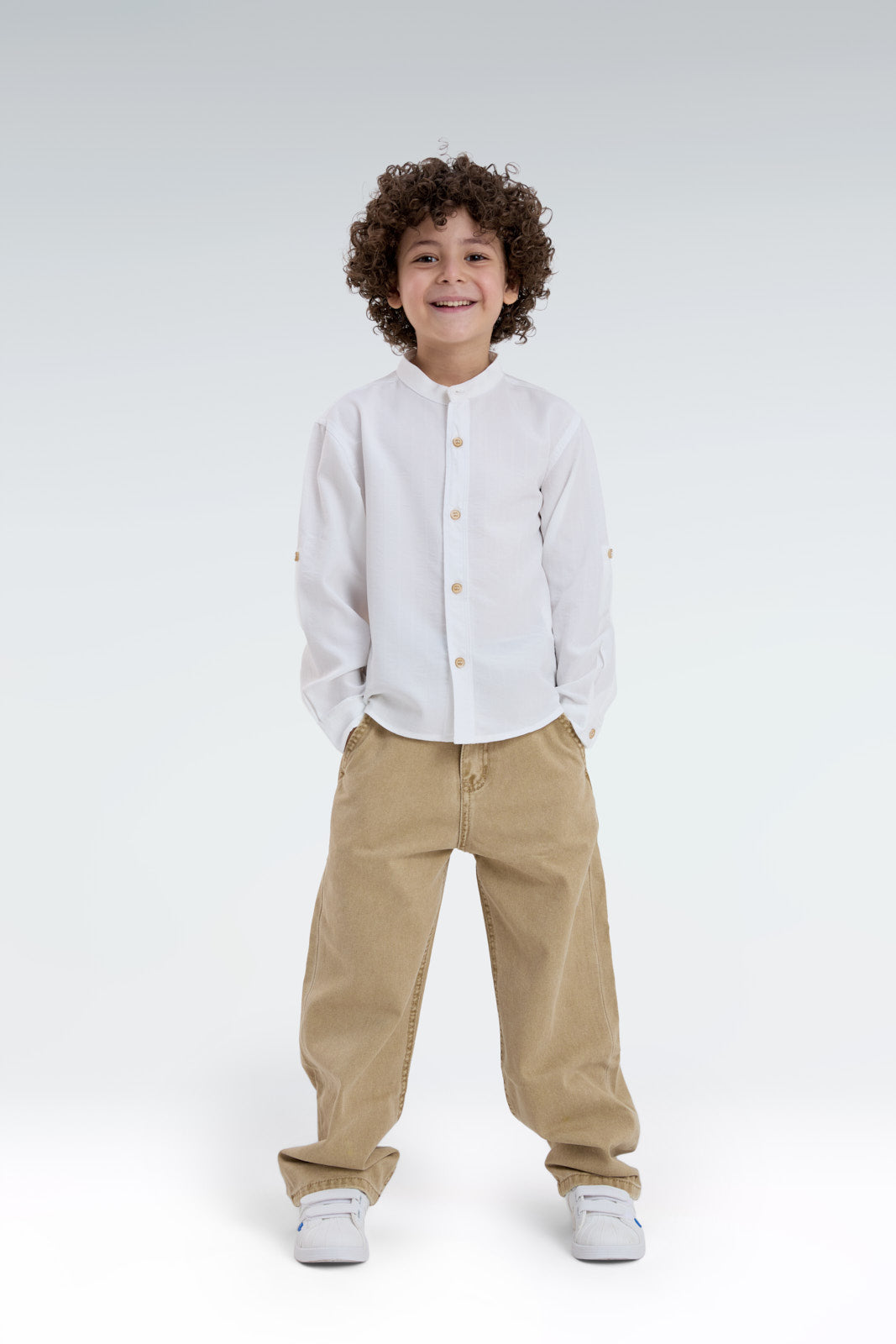 regular fit linen shirt