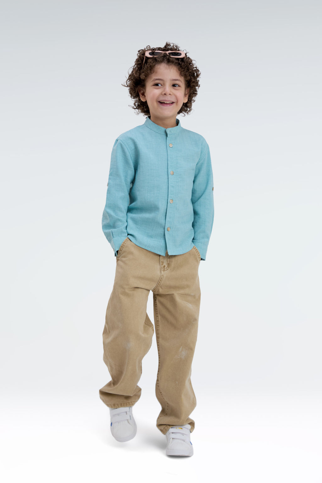 regular fit linen shirt