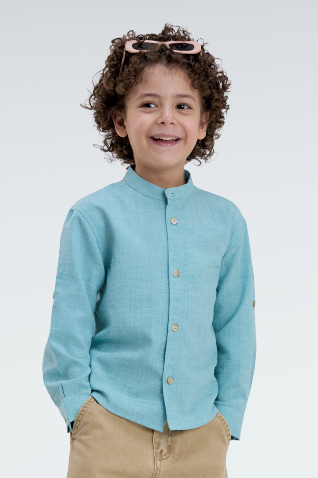 regular fit linen shirt