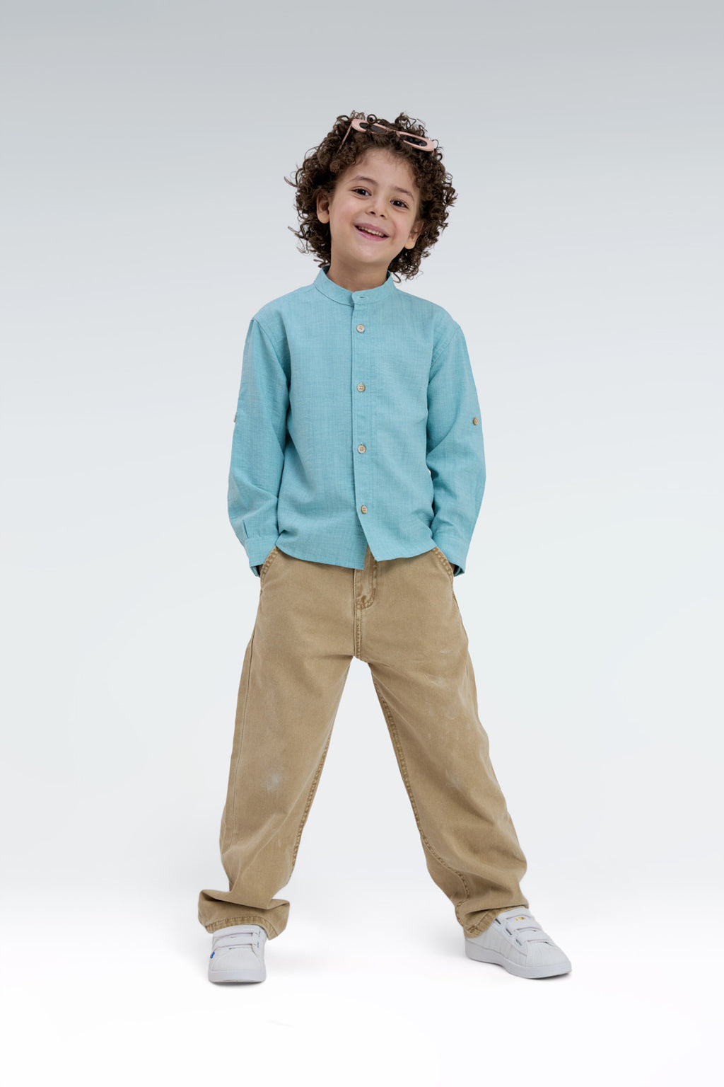 regular fit linen shirt