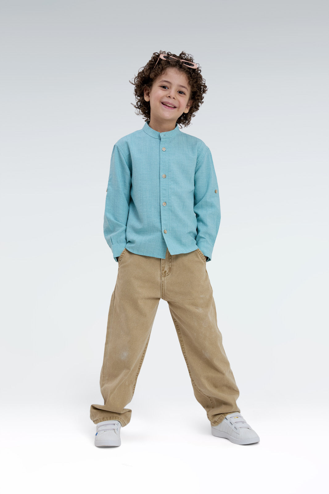 regular fit linen shirt
