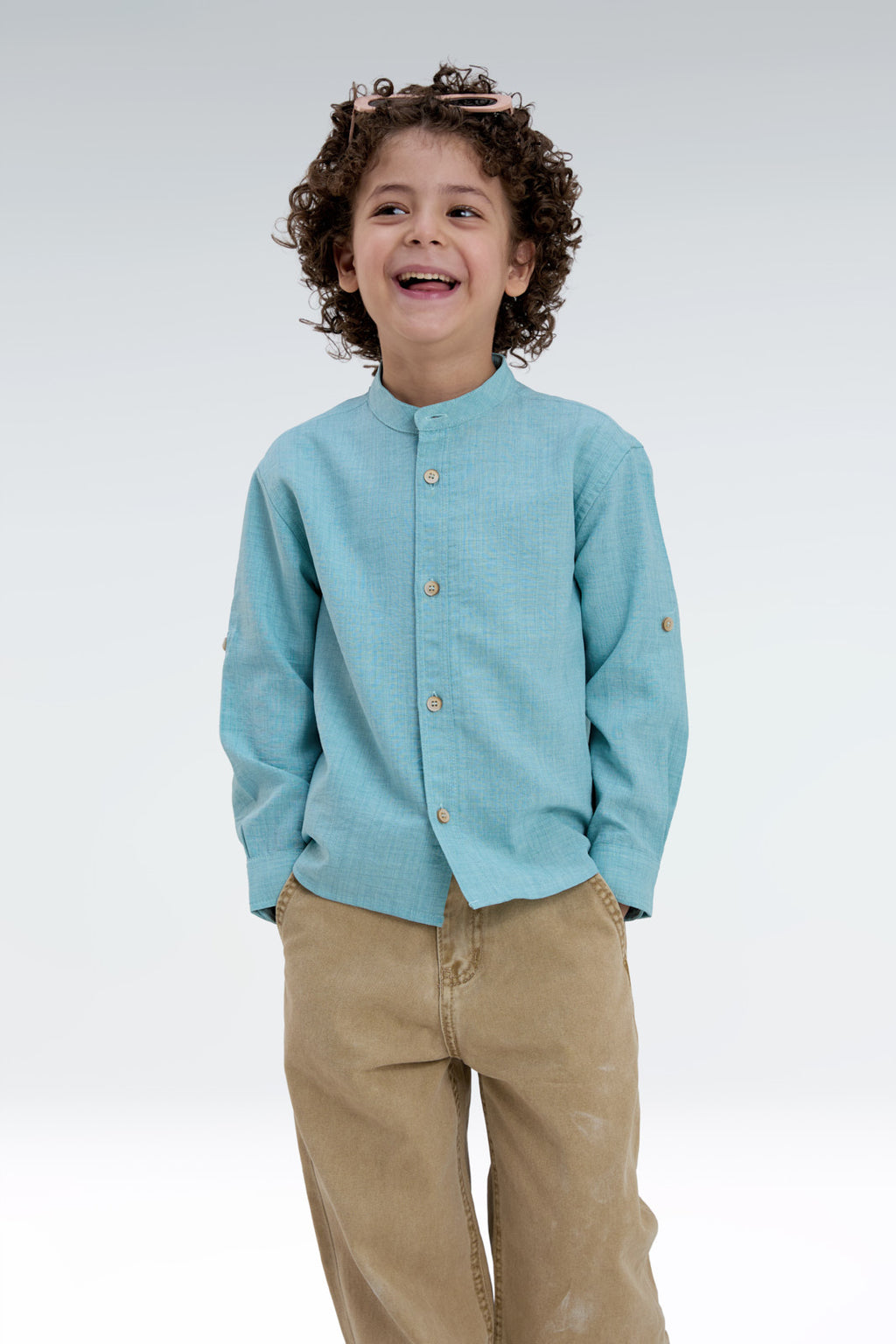 regular fit linen shirt