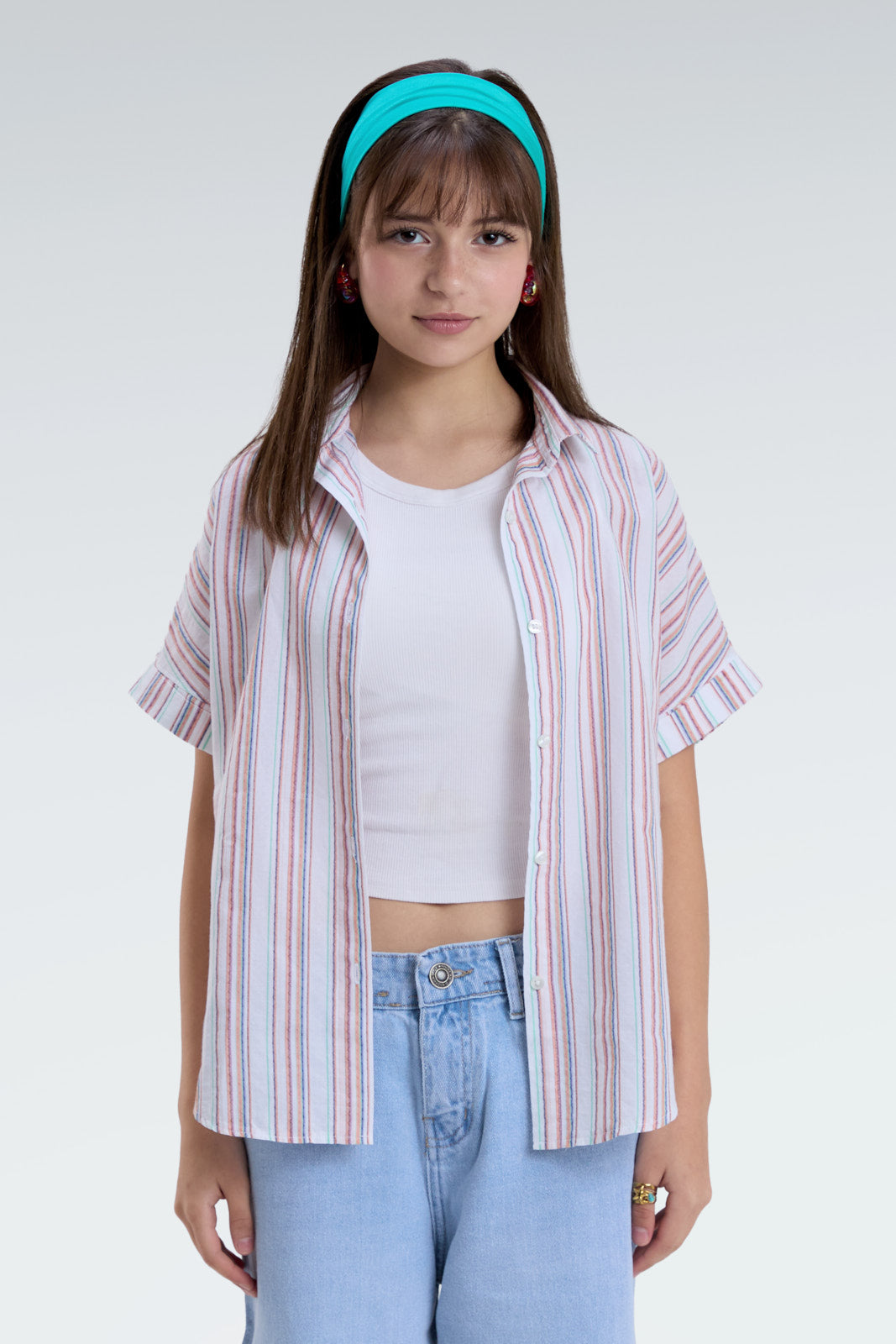 short sleeve striped shirt