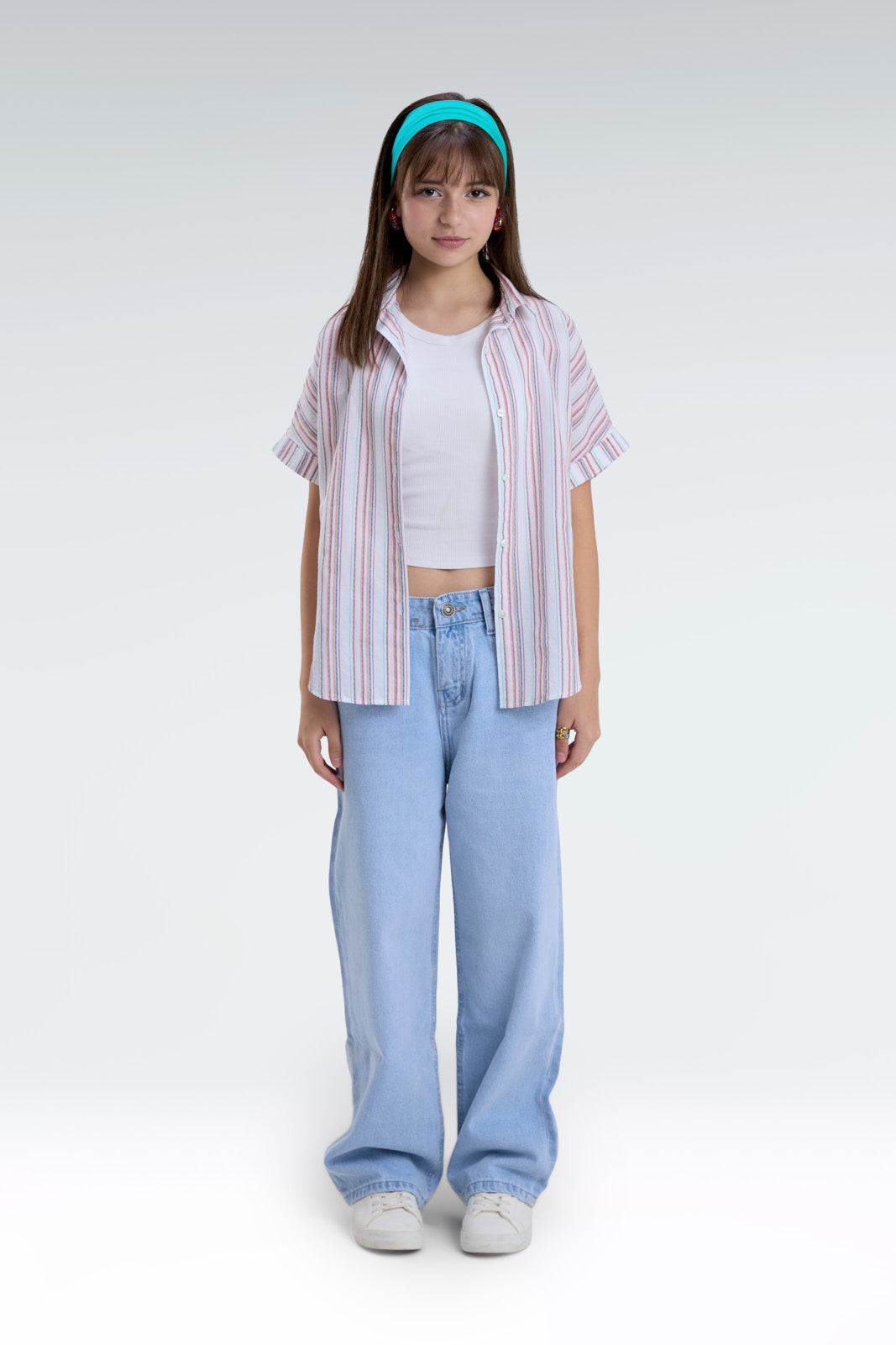 short sleeve striped shirt