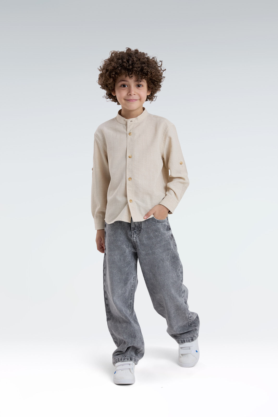 regular fit linen shirt