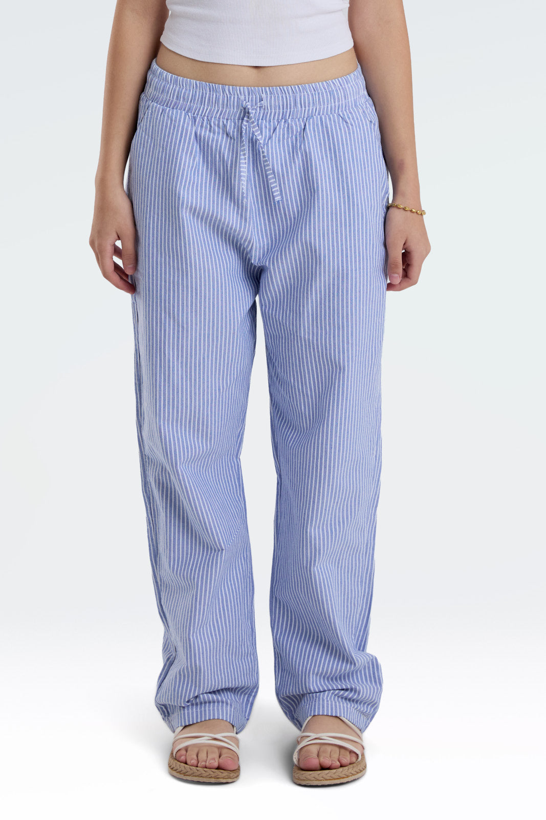 striped relaxed fit pants