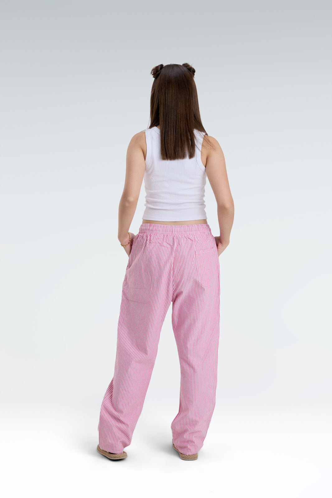 striped relaxed fit pants