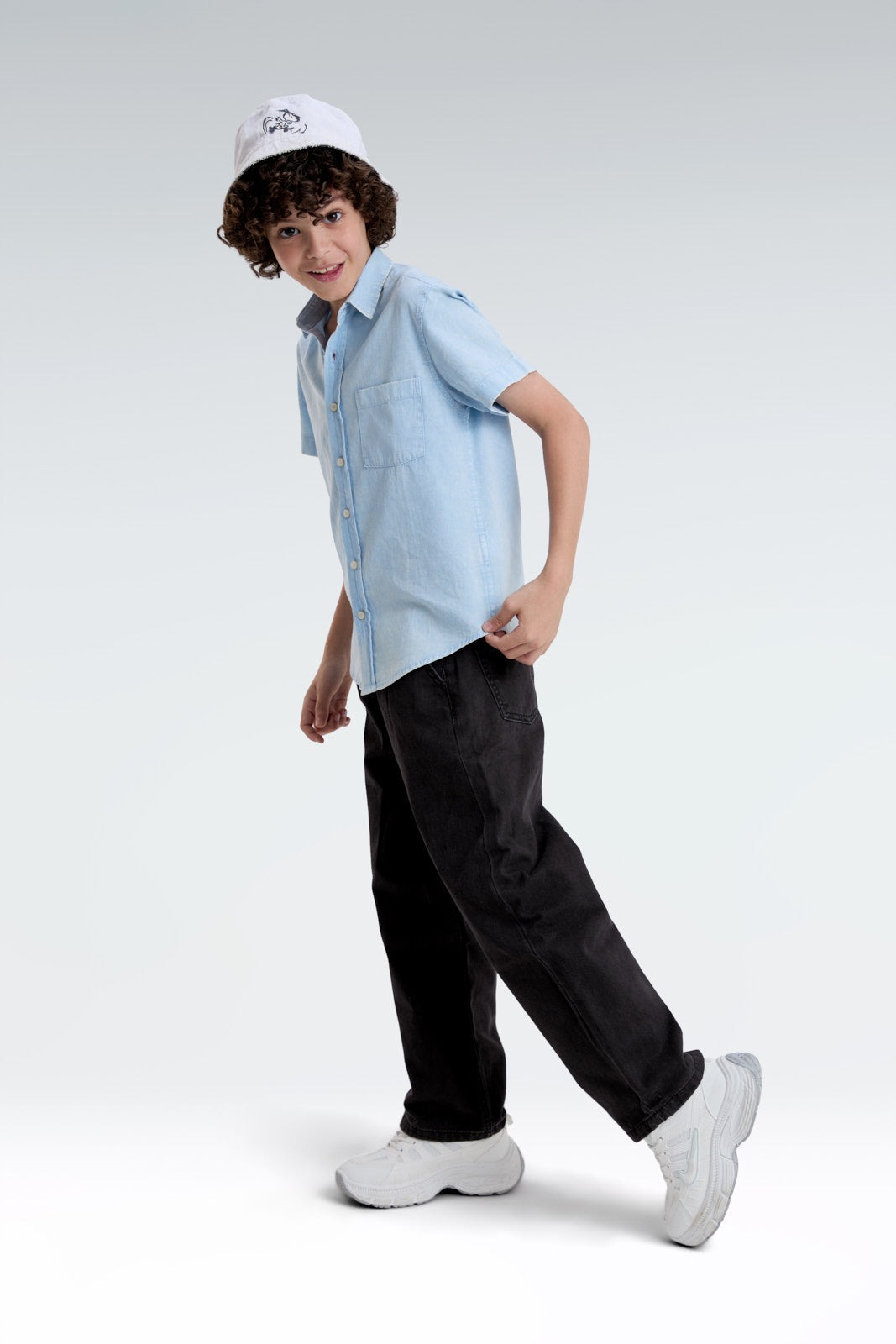 wide leg side pocket  jeans