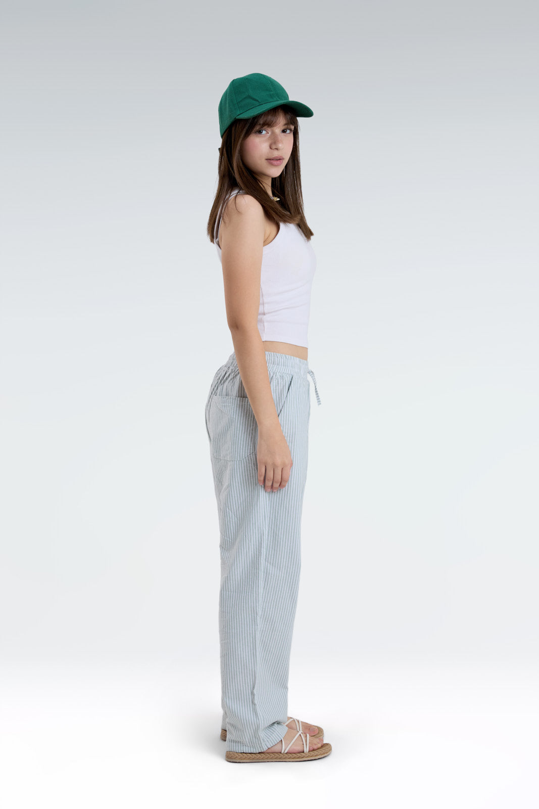striped relaxed fit pants