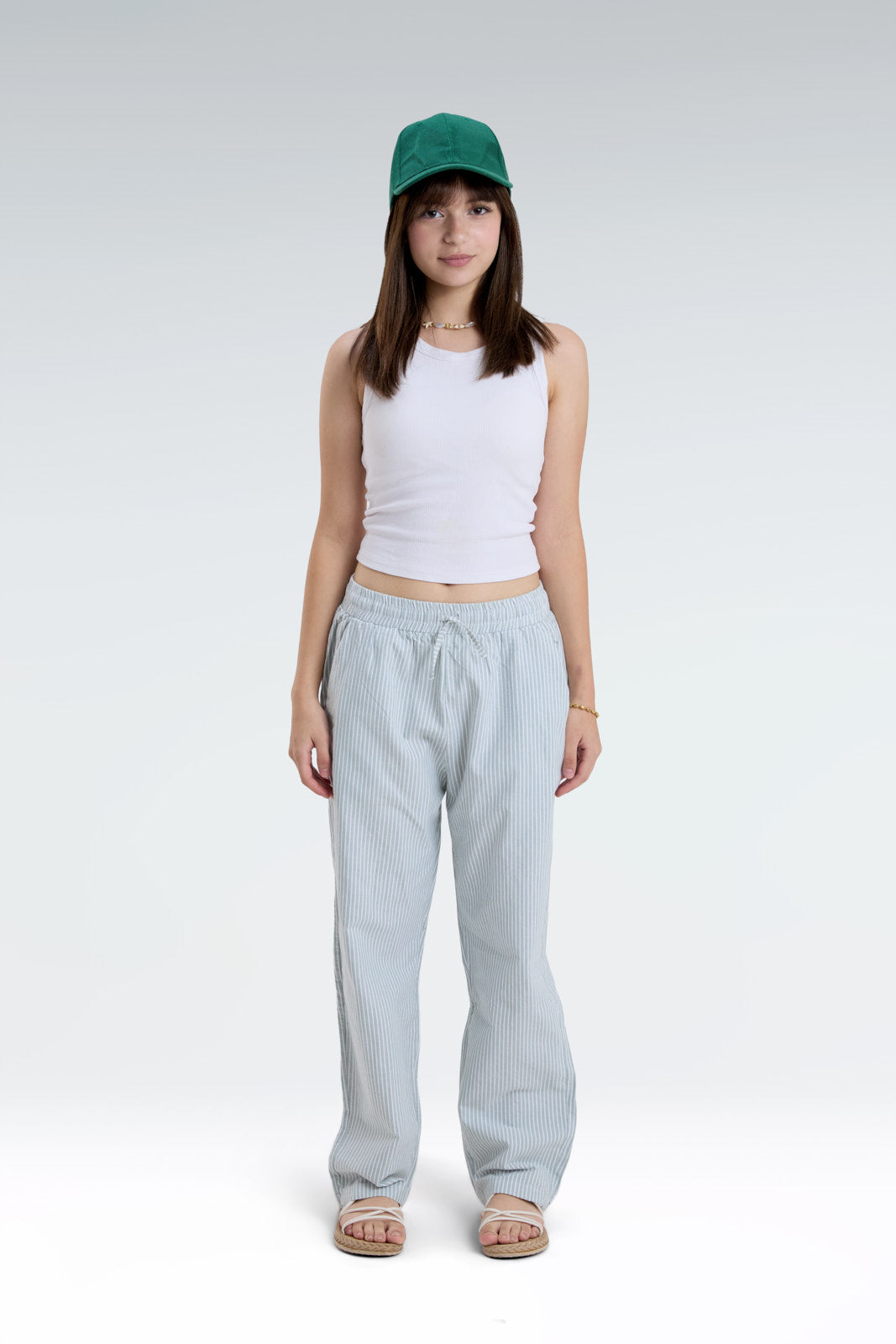 striped relaxed fit pants