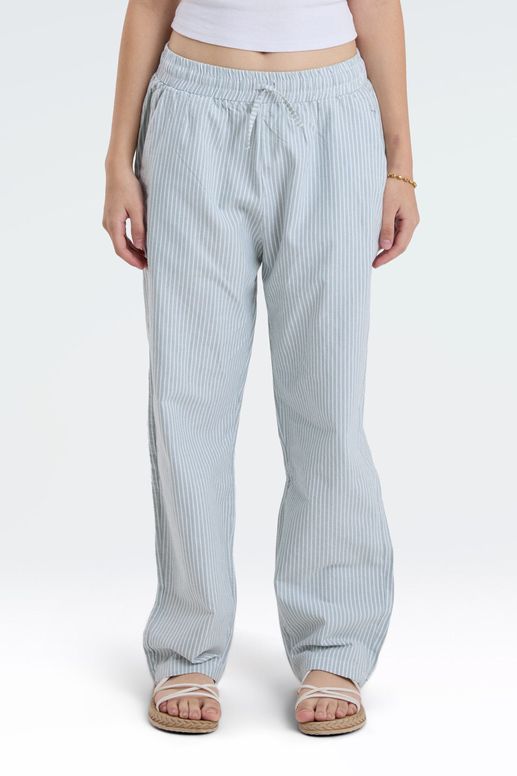 striped relaxed fit pants