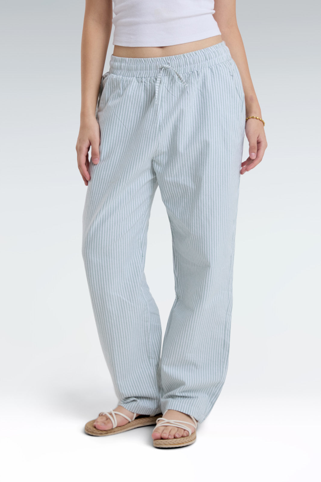 striped relaxed fit pants