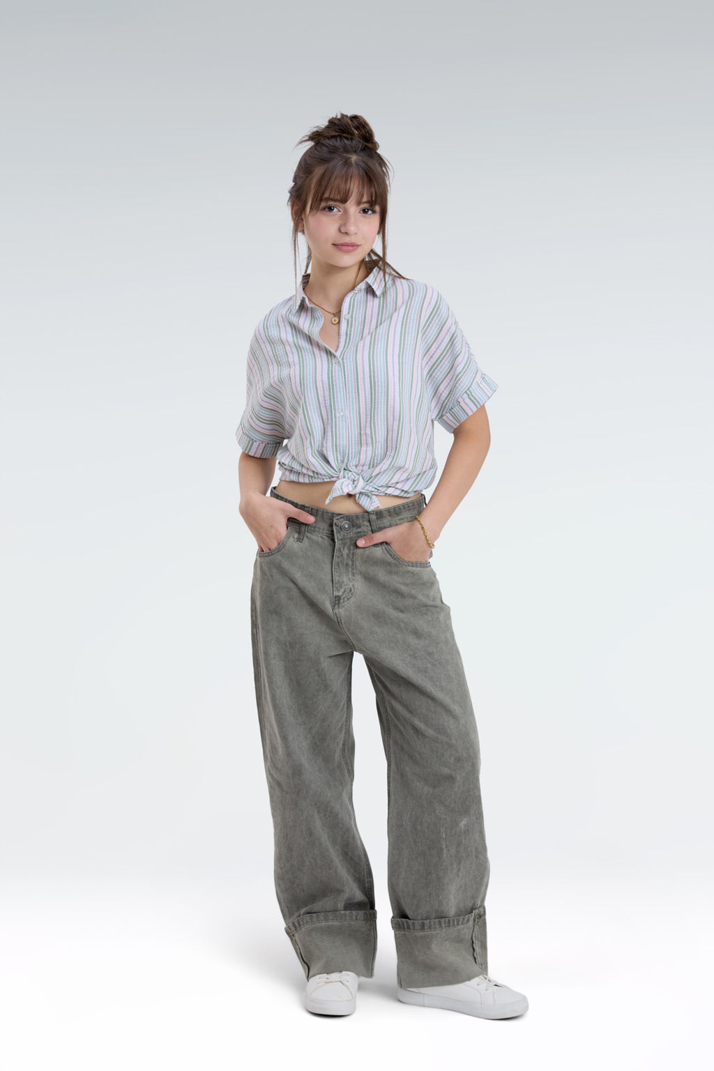 short sleeve striped shirt