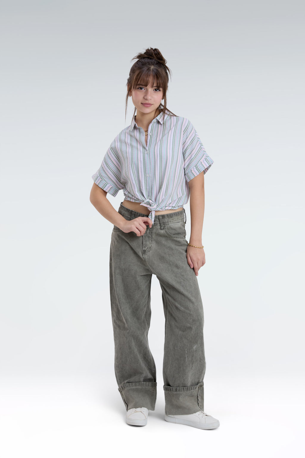 short sleeve striped shirt