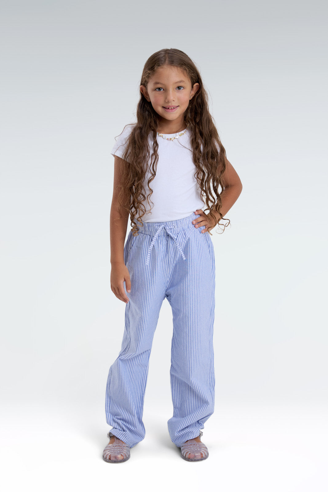 striped relaxed fit pants
