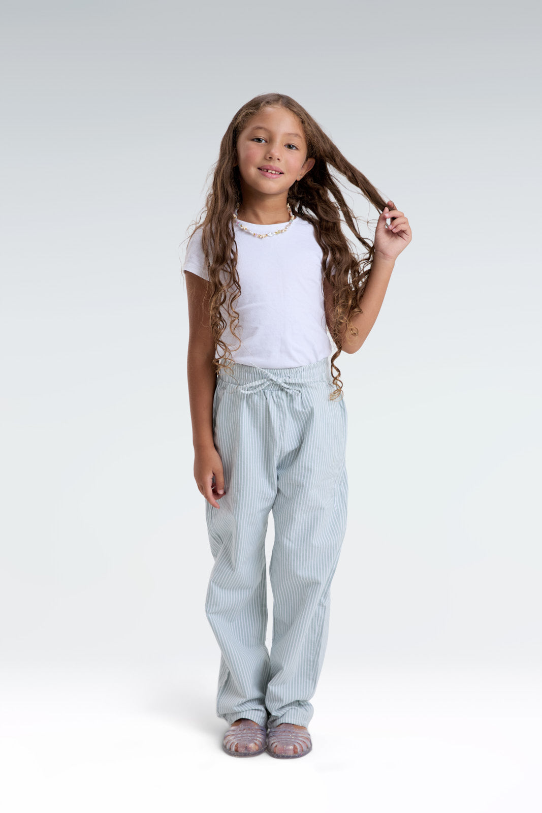 striped relaxed fit pants
