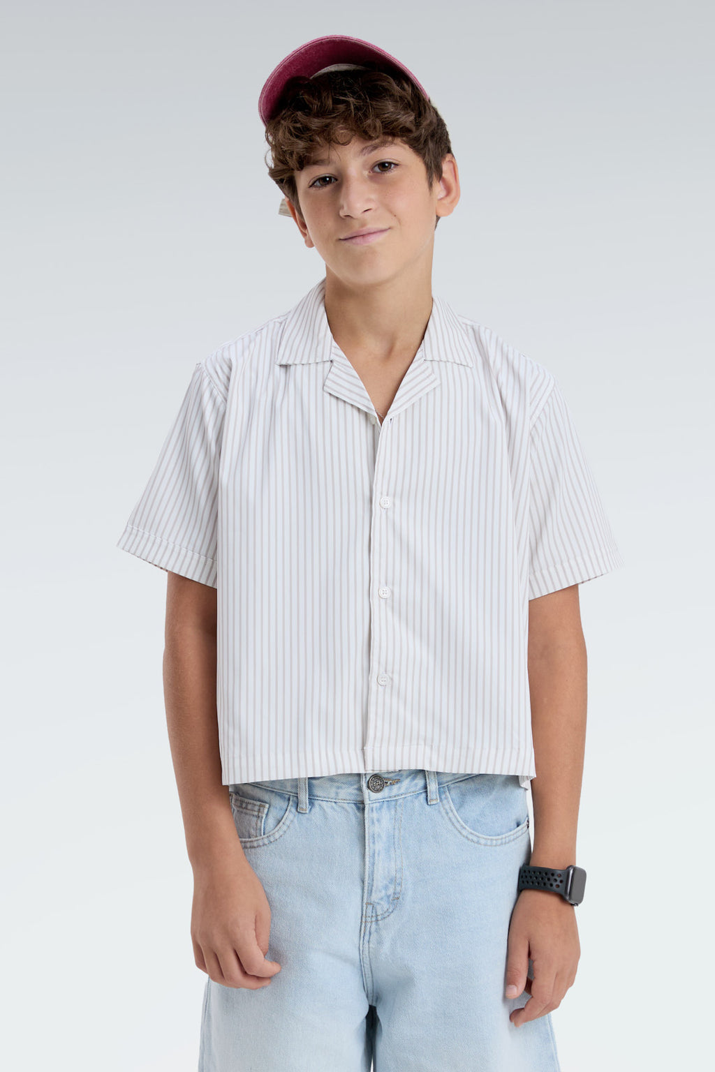 striped blend shirt