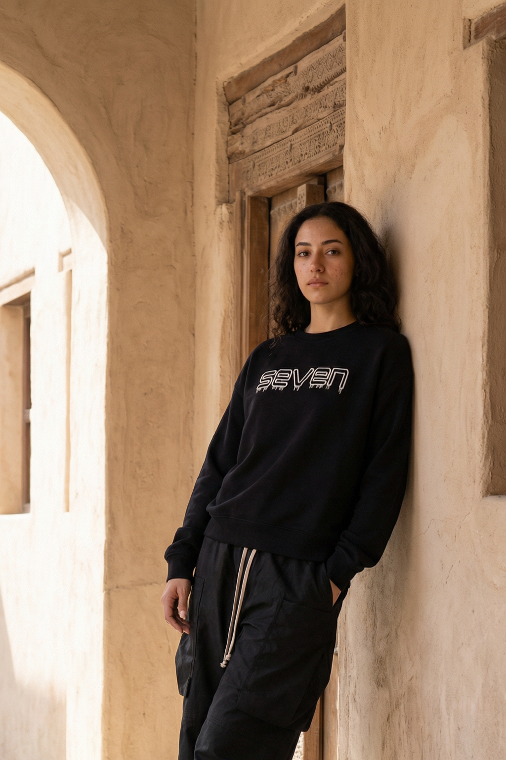 embroidered sweatshirt