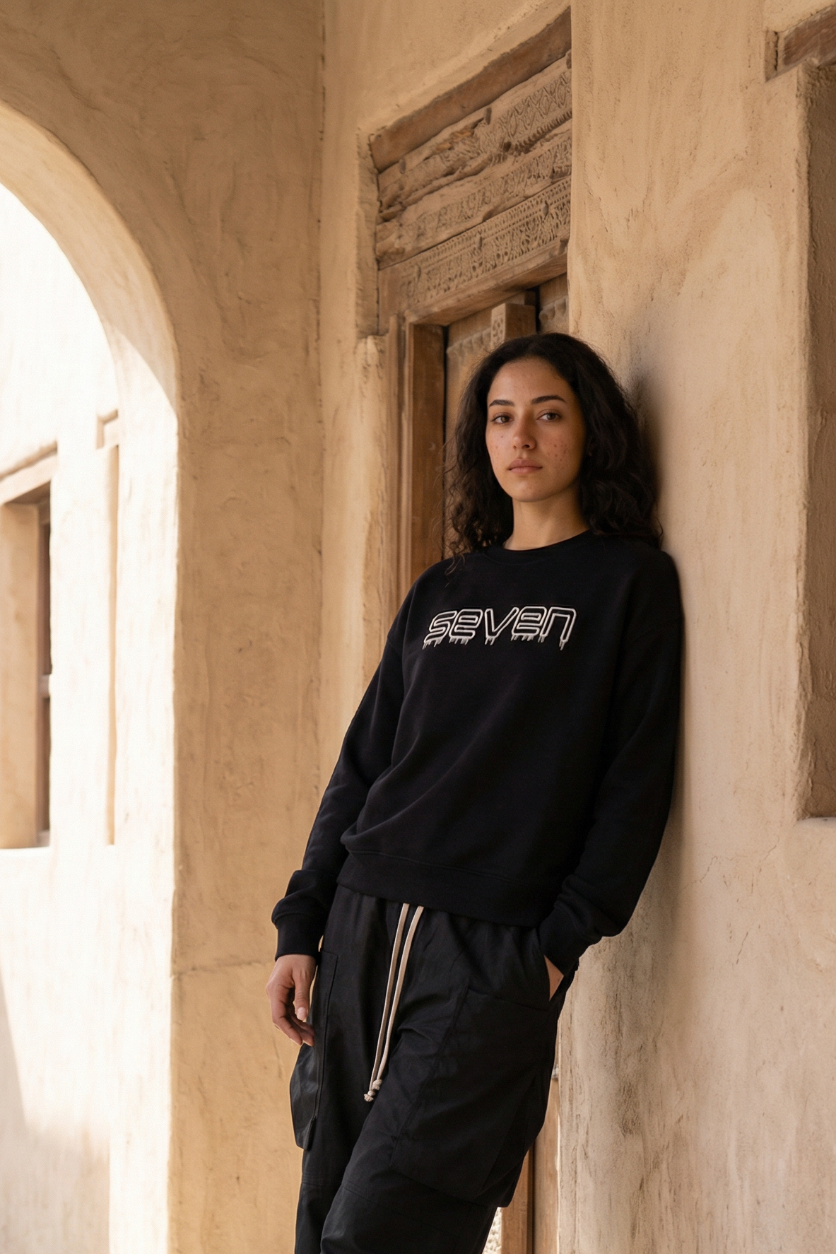 embroidered sweatshirt