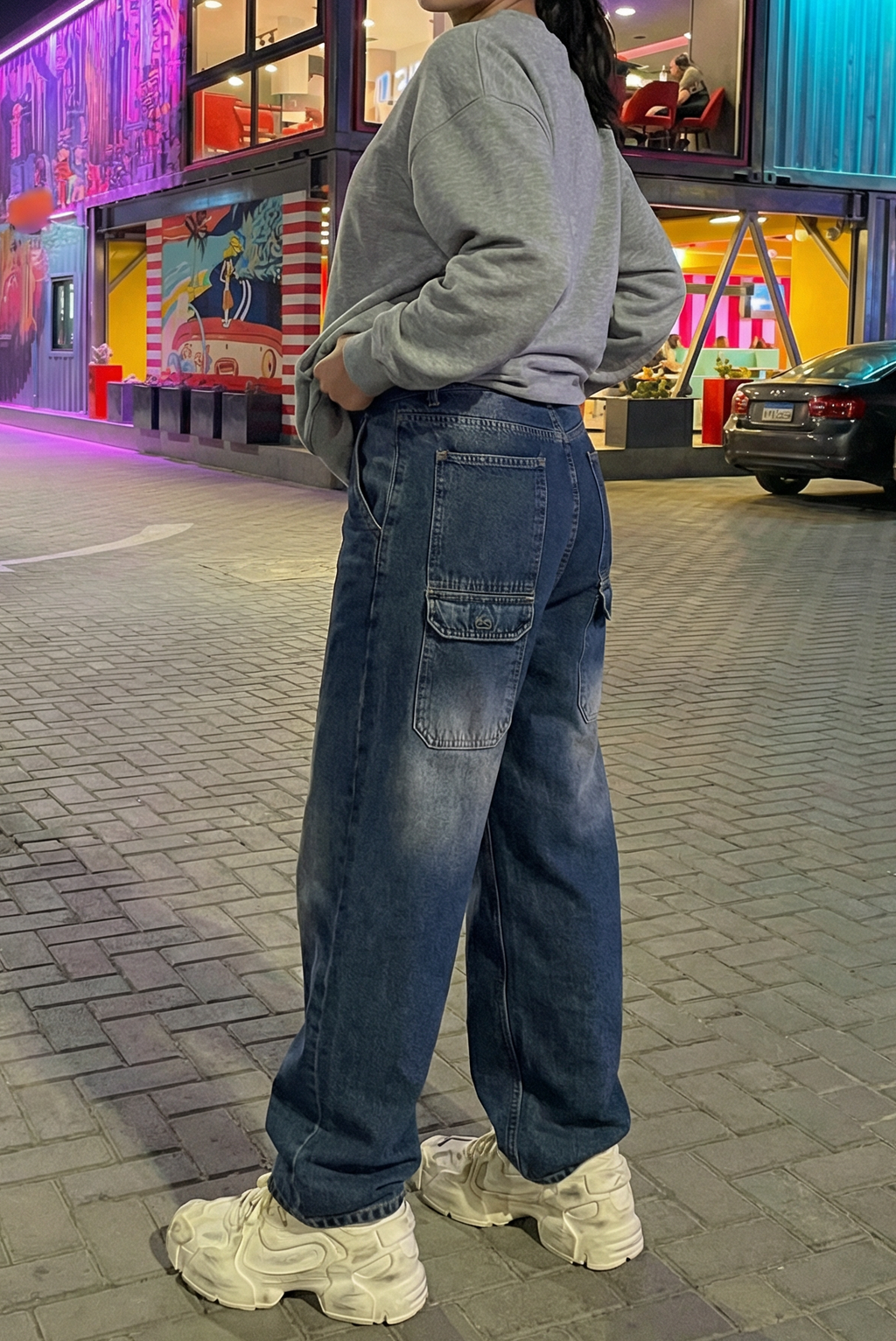 skater baggy fit denim