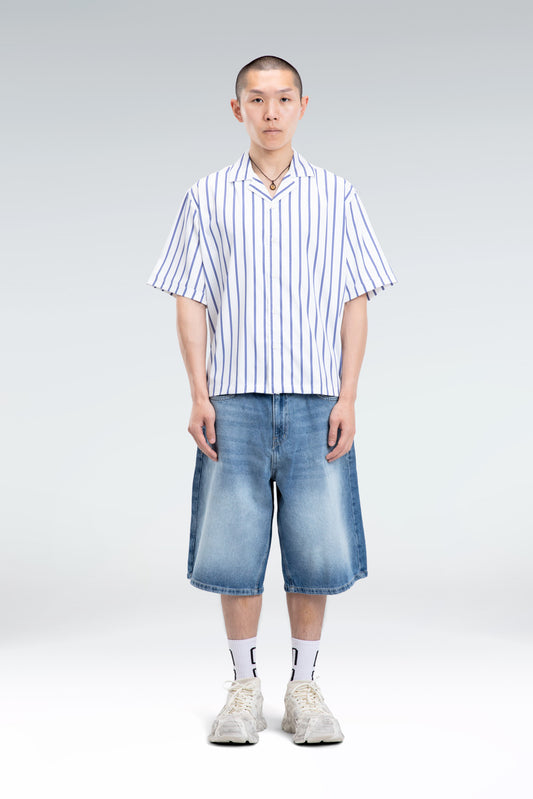 striped blend shirt